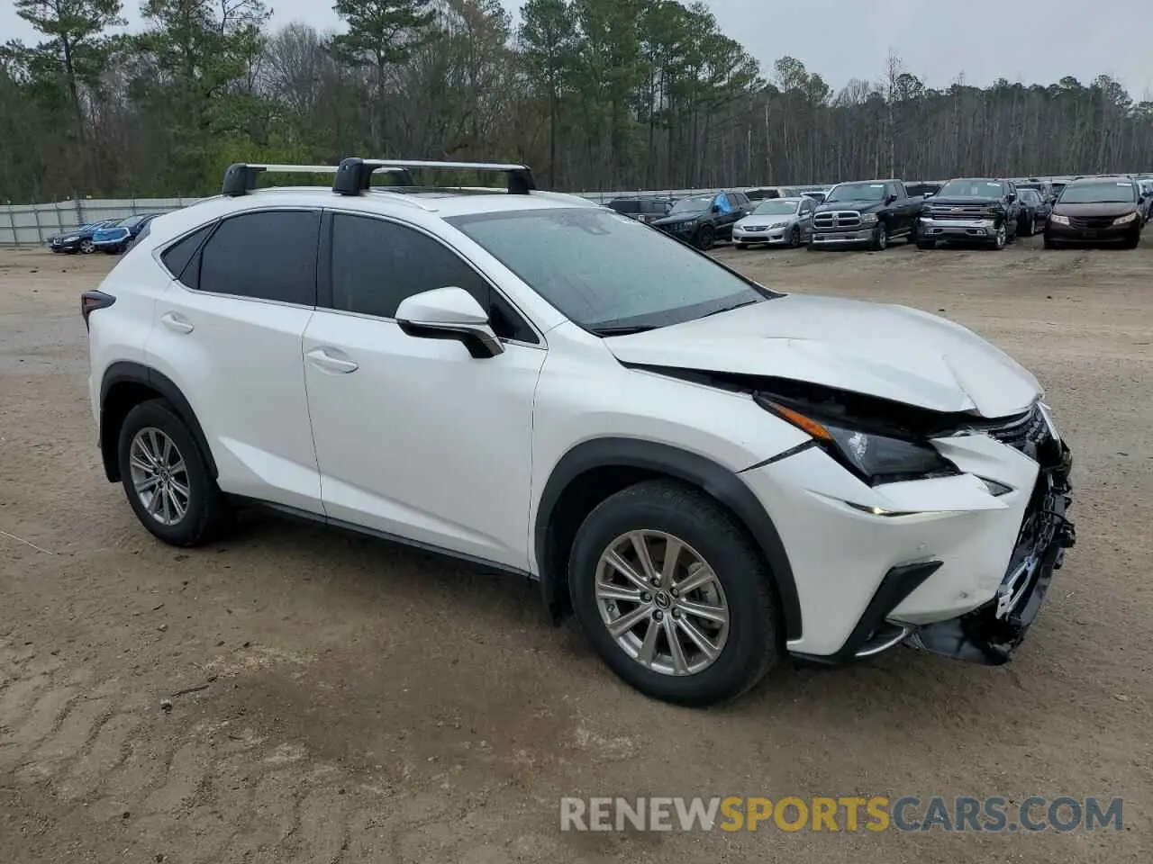 4 Фотография поврежденного автомобиля JTJDARBZ8M5027595 LEXUS NX 2021