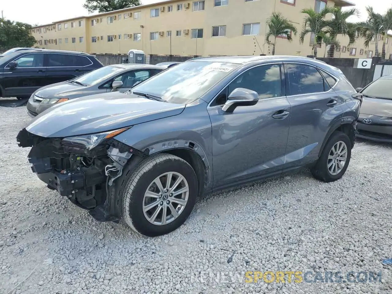1 Photograph of a damaged car JTJDARBZXM2184756 LEXUS NX 2021