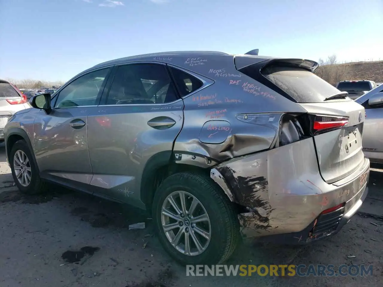 2 Фотография поврежденного автомобиля JTJDJRDZ7M2154210 LEXUS NX 2021