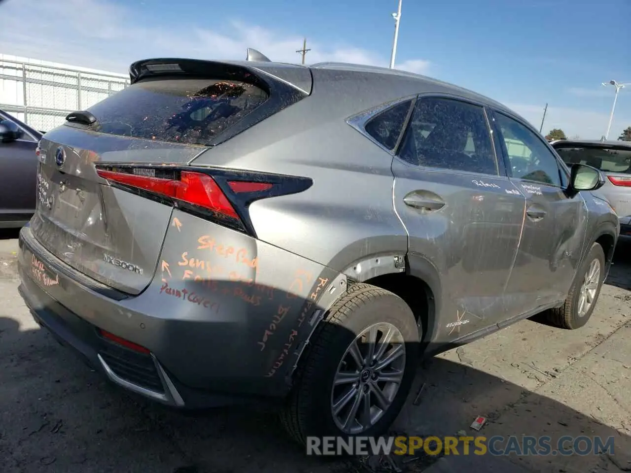 3 Фотография поврежденного автомобиля JTJDJRDZ7M2154210 LEXUS NX 2021