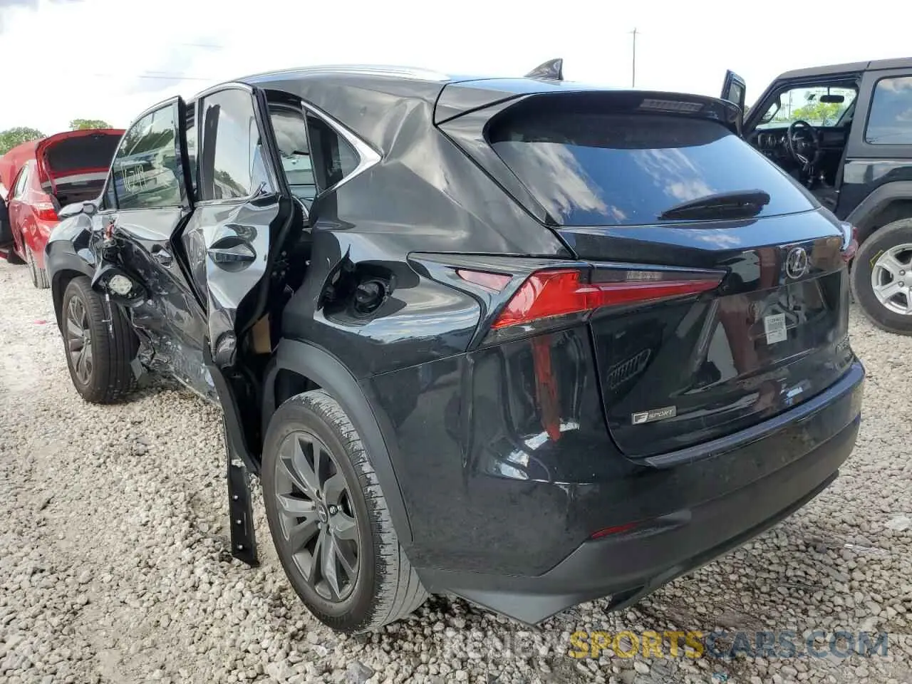 3 Фотография поврежденного автомобиля JTJSARBZ1M2188170 LEXUS NX 2021