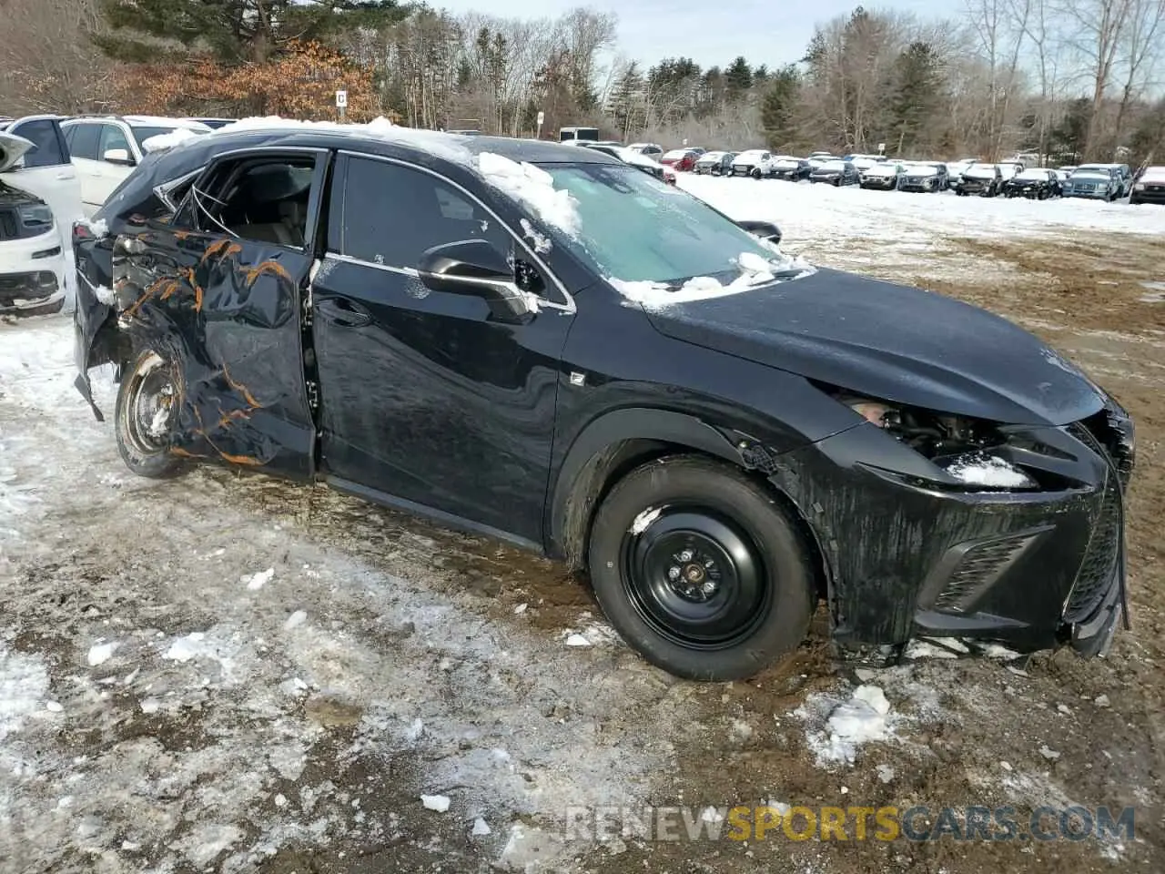 4 Фотография поврежденного автомобиля JTJSARBZ2M2203016 LEXUS NX 2021