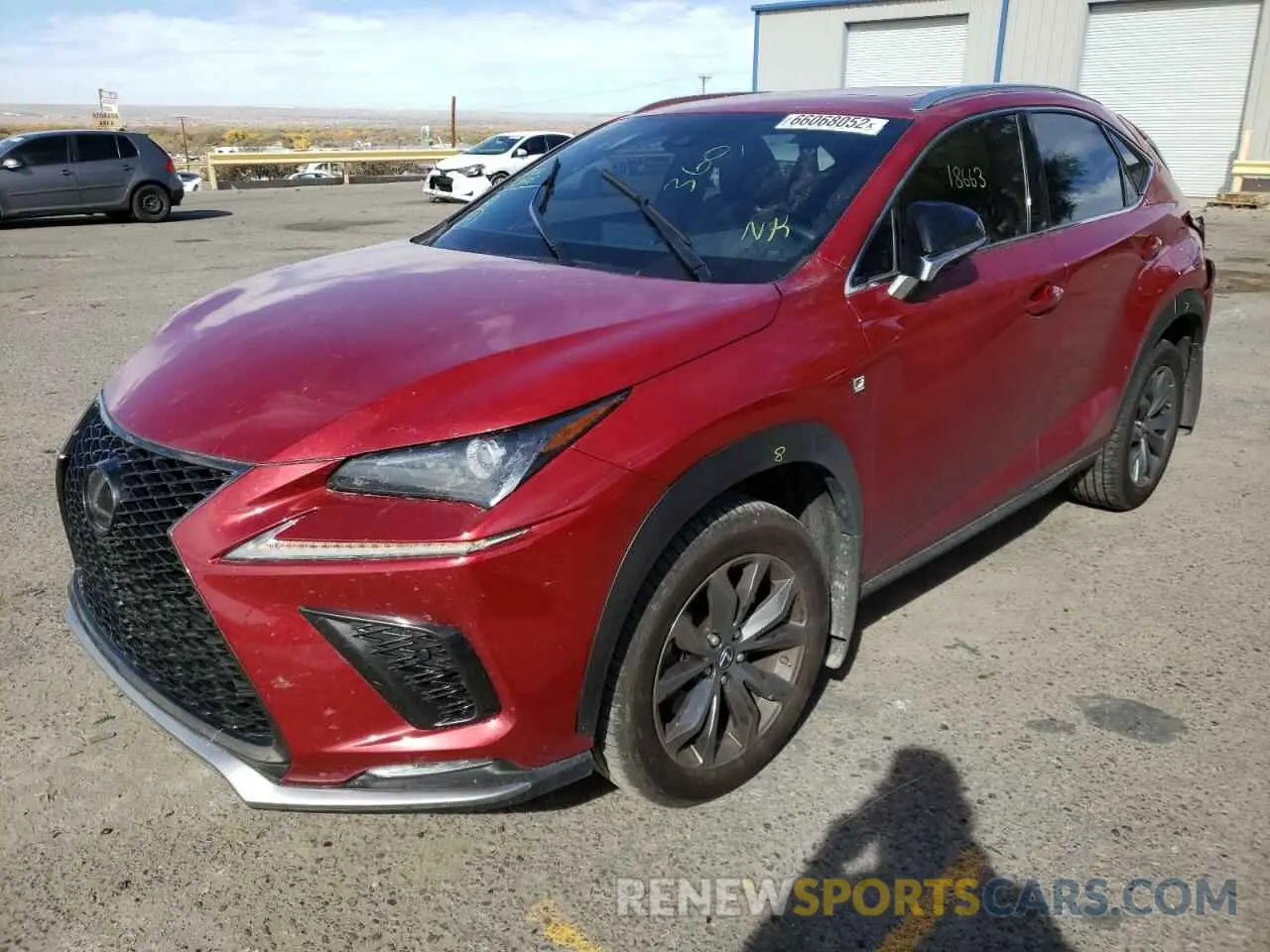 2 Photograph of a damaged car JTJSARBZ8M2200833 LEXUS NX 2021