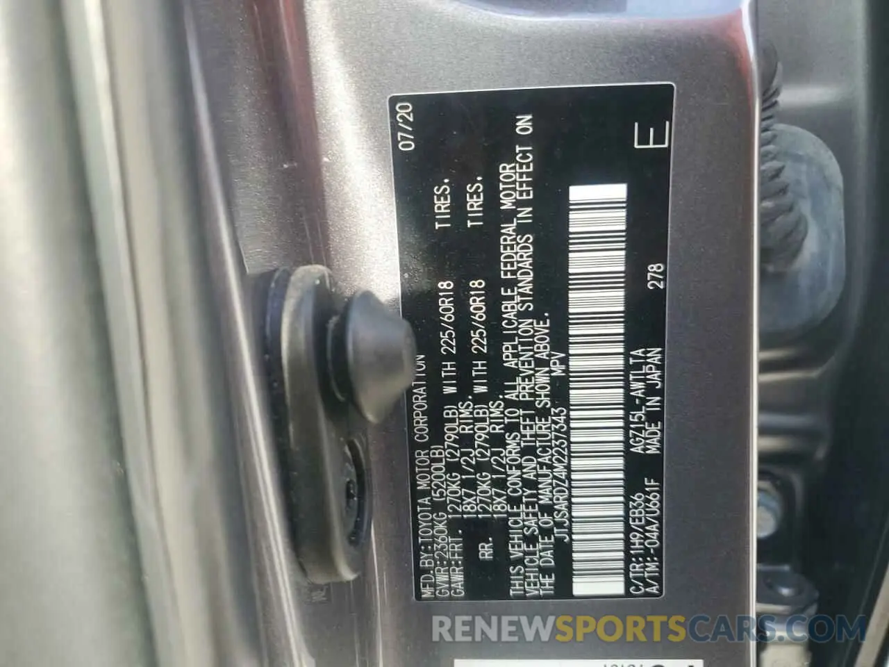 13 Photograph of a damaged car JTJSARDZ4M2237343 LEXUS NX 2021