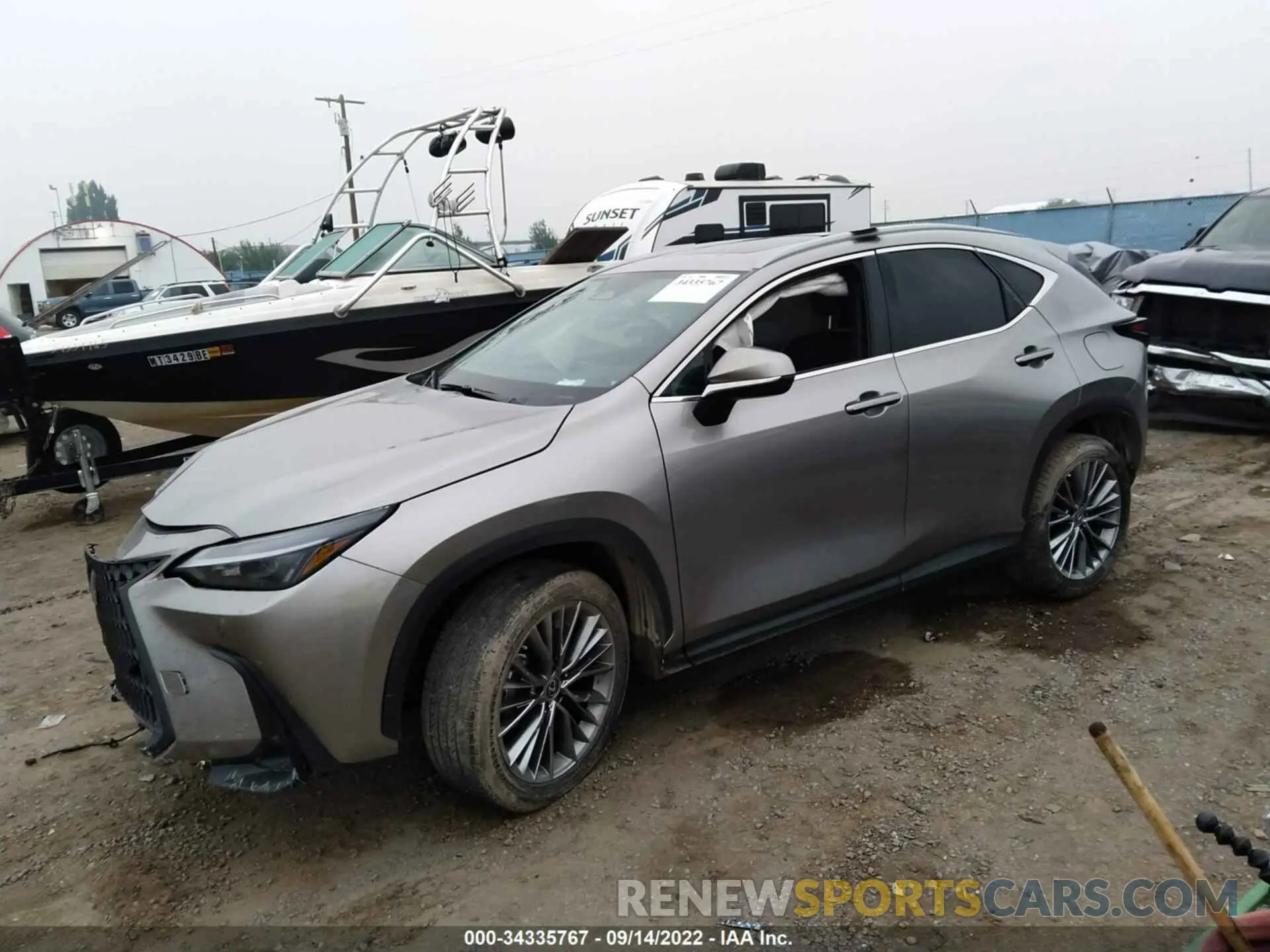 2 Фотография поврежденного автомобиля 2T2GKCEZ9NC001075 LEXUS NX 2022