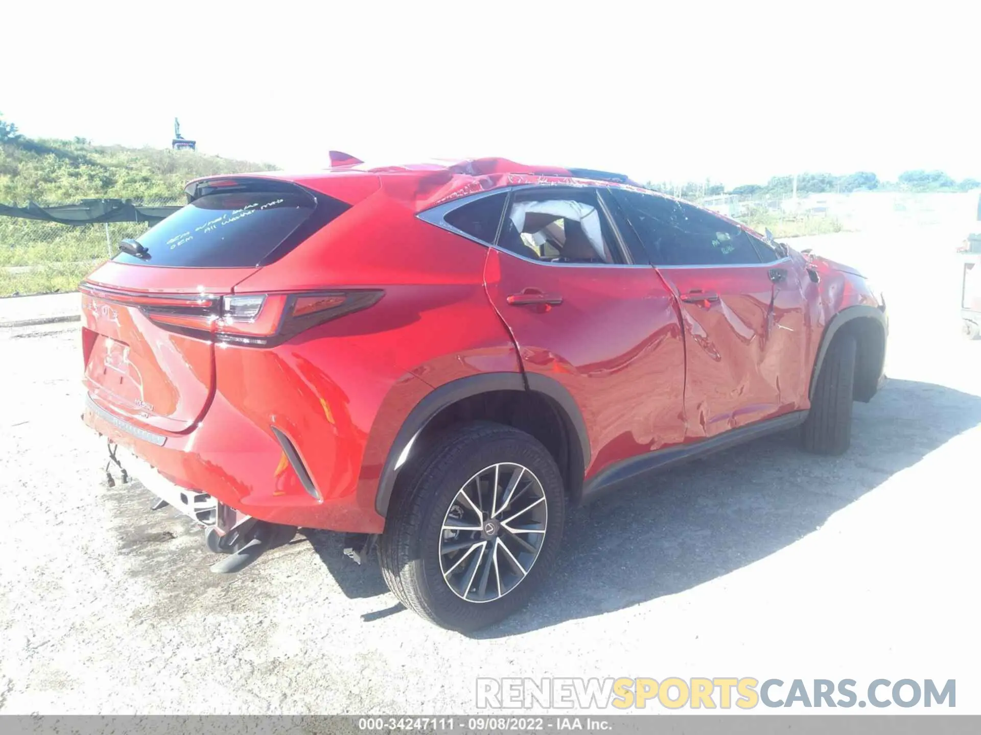 4 Фотография поврежденного автомобиля JTJGGCEZ6N2000287 LEXUS NX 2022