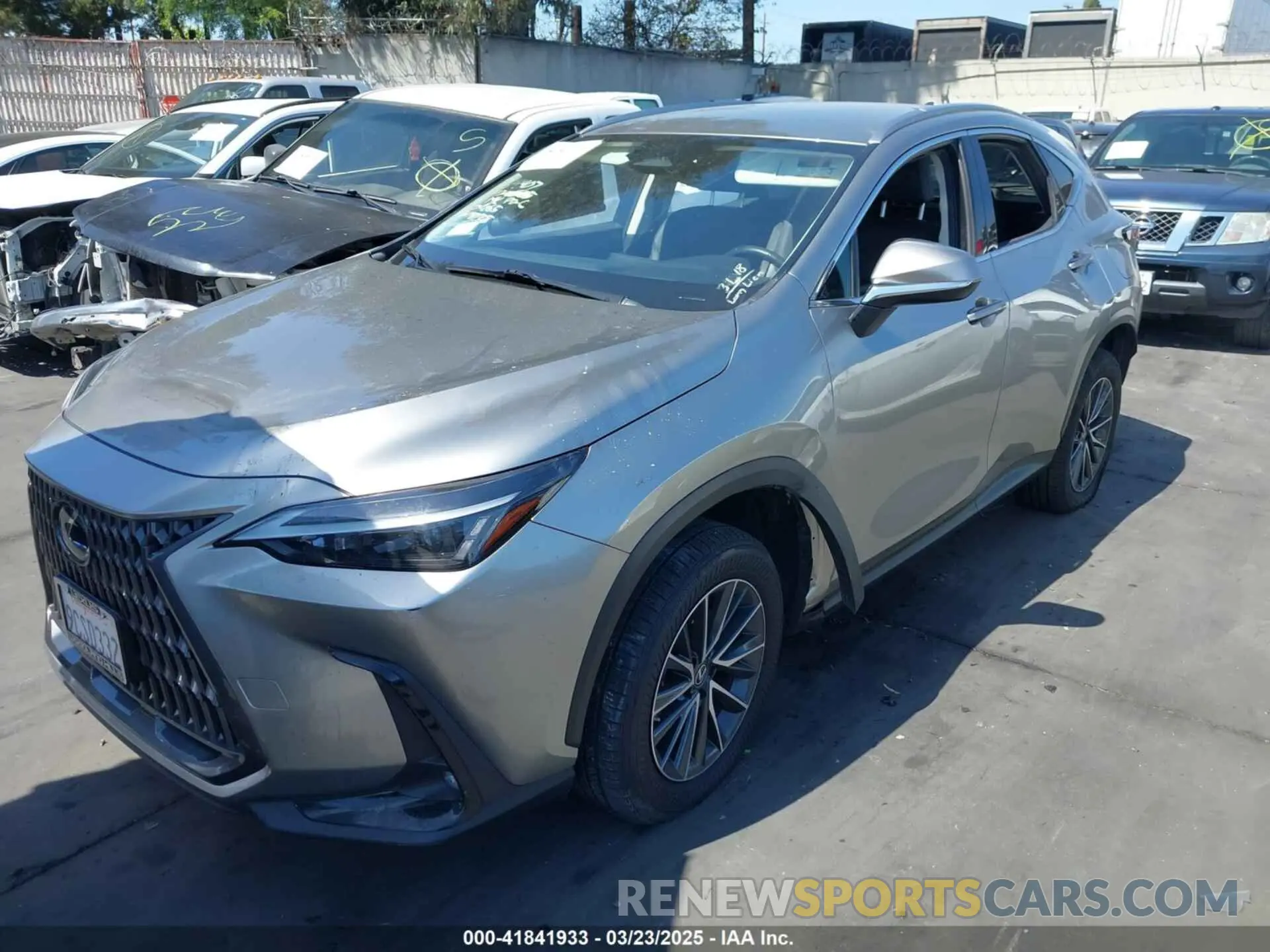 2 Фотография поврежденного автомобиля JTJADCEZ9N5000474 LEXUS NX 250 2022