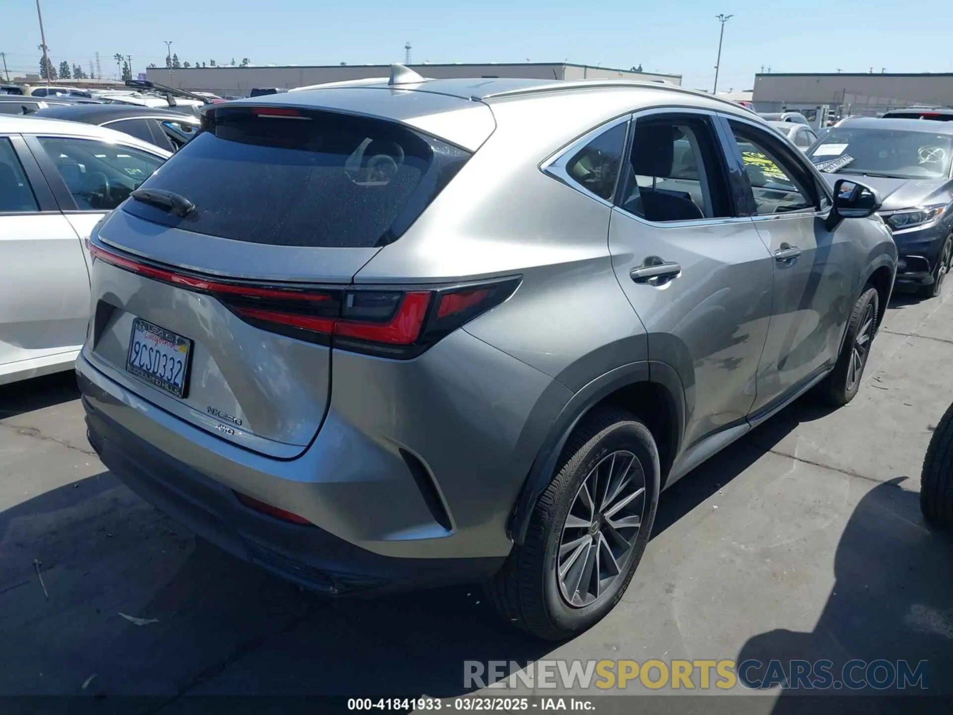 4 Фотография поврежденного автомобиля JTJADCEZ9N5000474 LEXUS NX 250 2022
