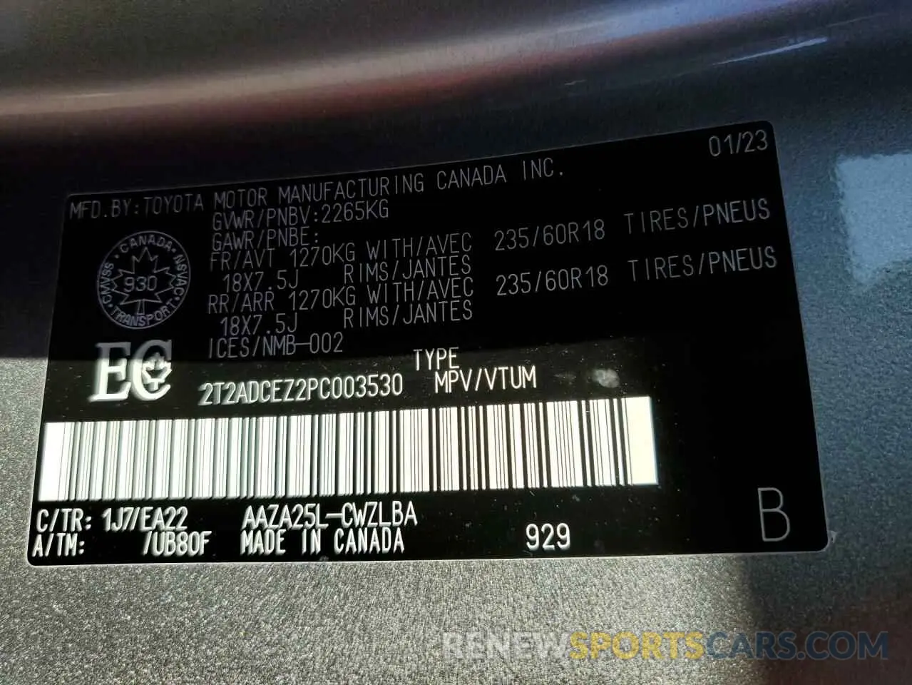 13 Photograph of a damaged car 2T2ADCEZ2PC003530 LEXUS NX 250 2023