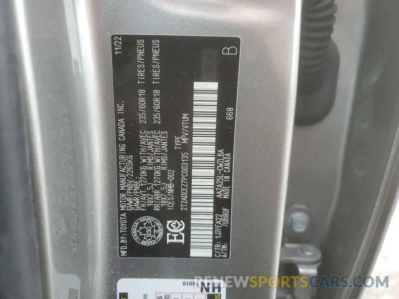 14 Фотография поврежденного автомобиля 2T2ADCEZ7PC003135 LEXUS NX 250 2023