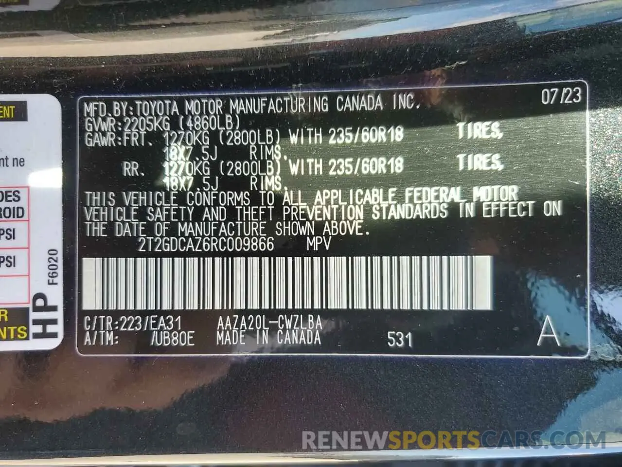 13 Фотография поврежденного автомобиля 2T2GDCAZ6RC009866 LEXUS NX 250 PRE 2024