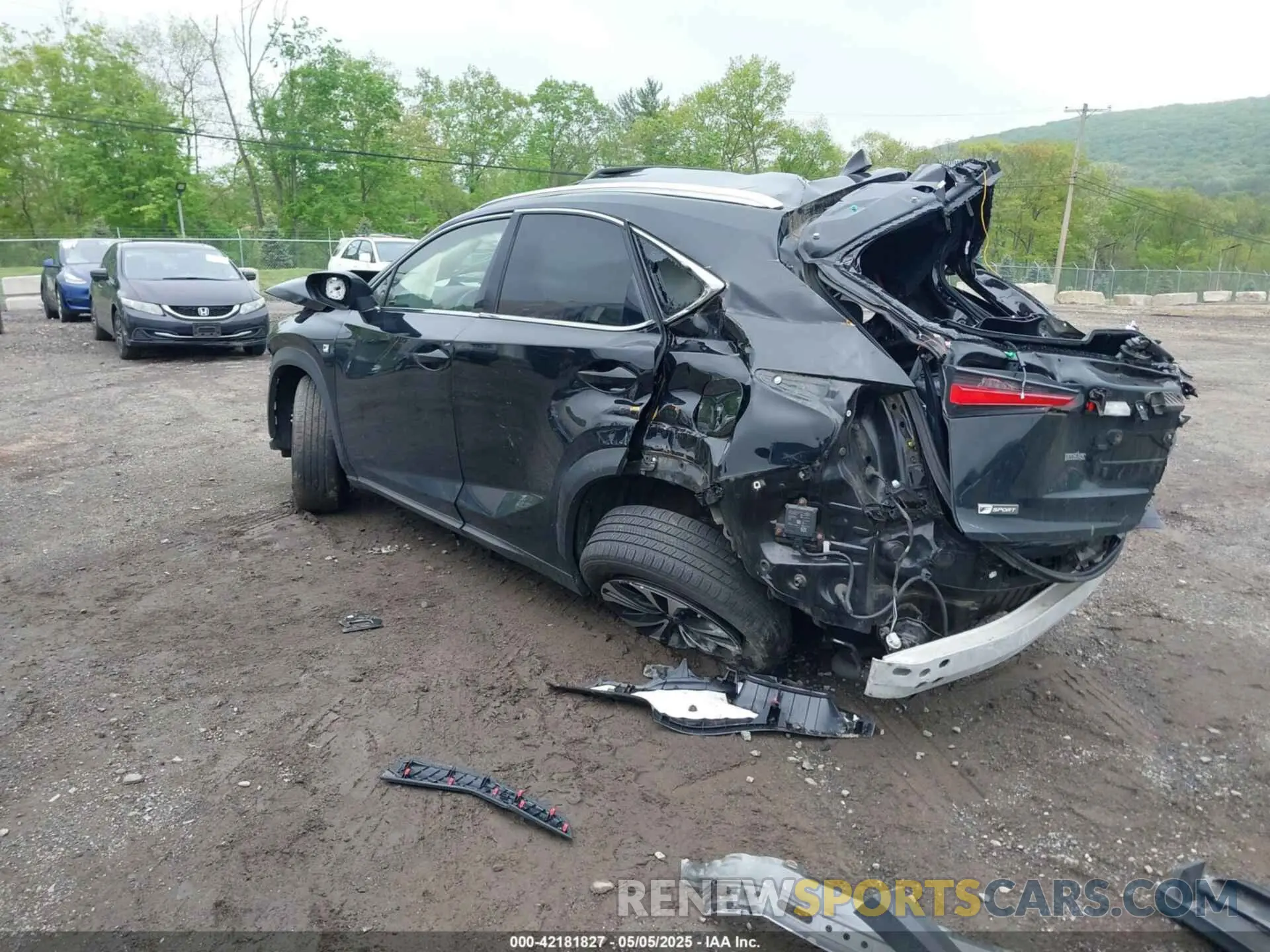 3 Photograph of a damaged car JTJBARBZ7K2205471 LEXUS NX 300 2019