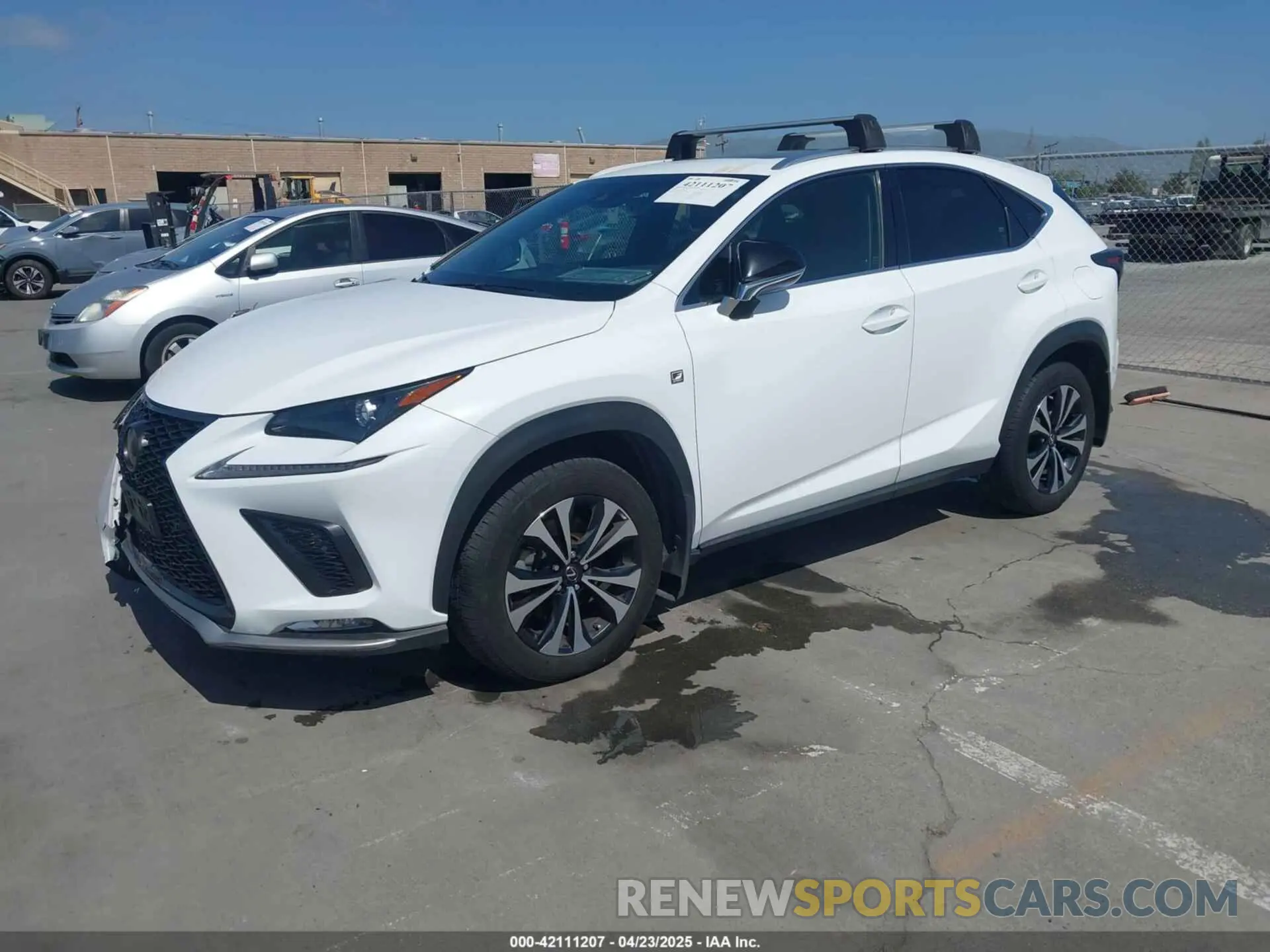 2 Фотография поврежденного автомобиля JTJBARBZ8K2192651 LEXUS NX 300 2019
