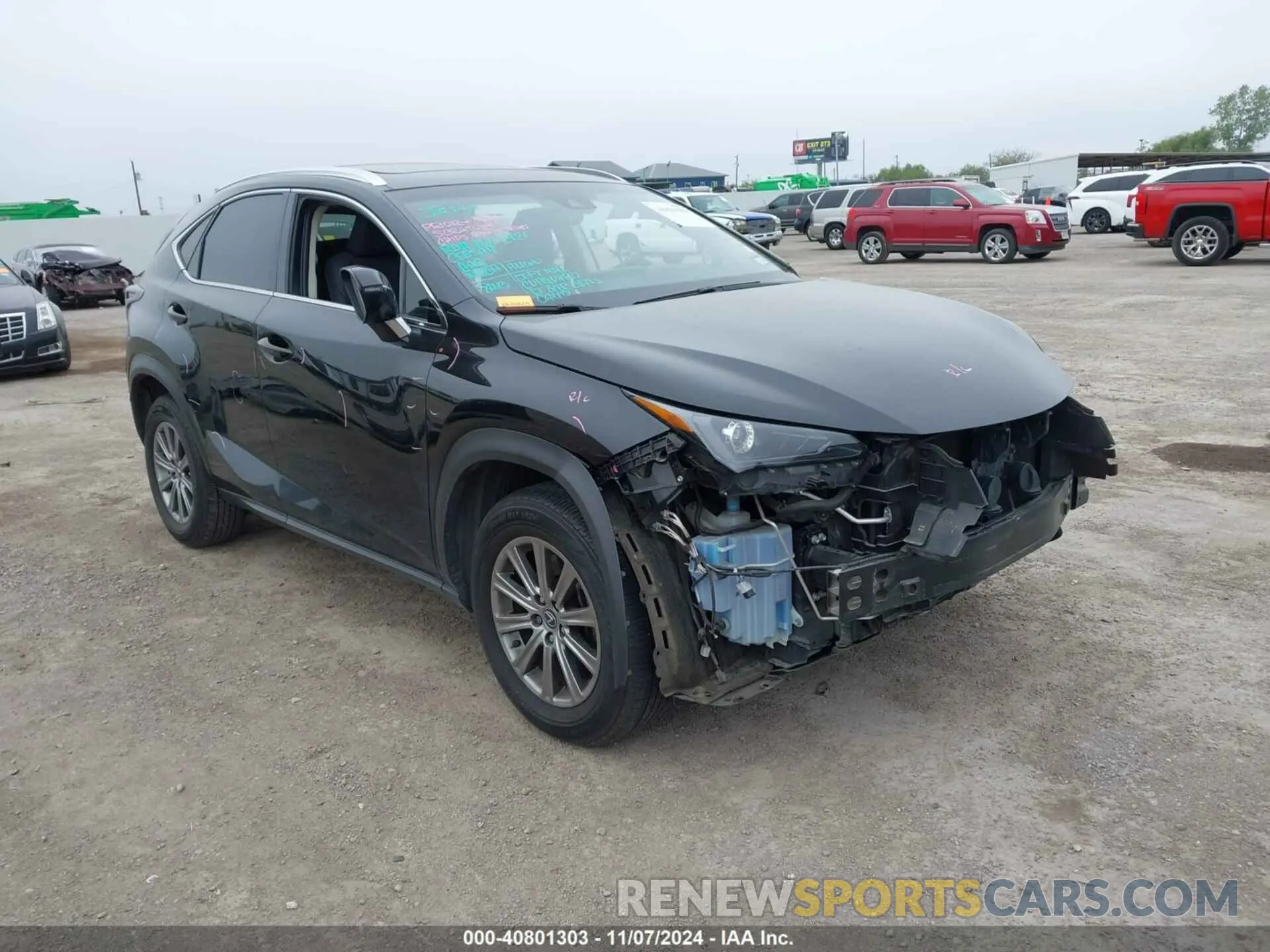 1 Фотография поврежденного автомобиля JTJYARBZ2K2144346 LEXUS NX 300 2019