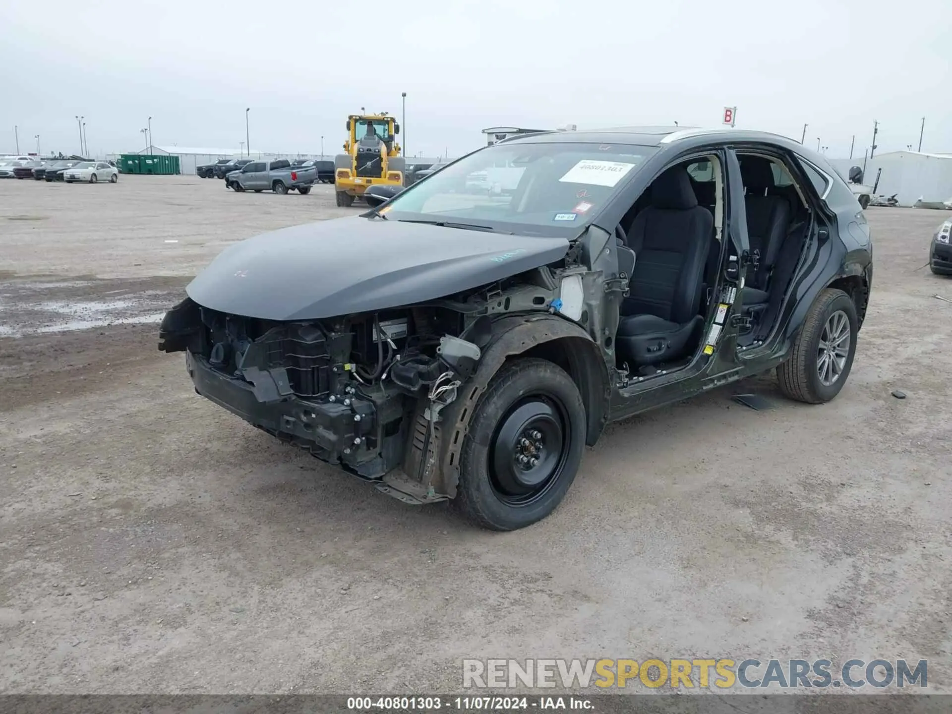 2 Фотография поврежденного автомобиля JTJYARBZ2K2144346 LEXUS NX 300 2019