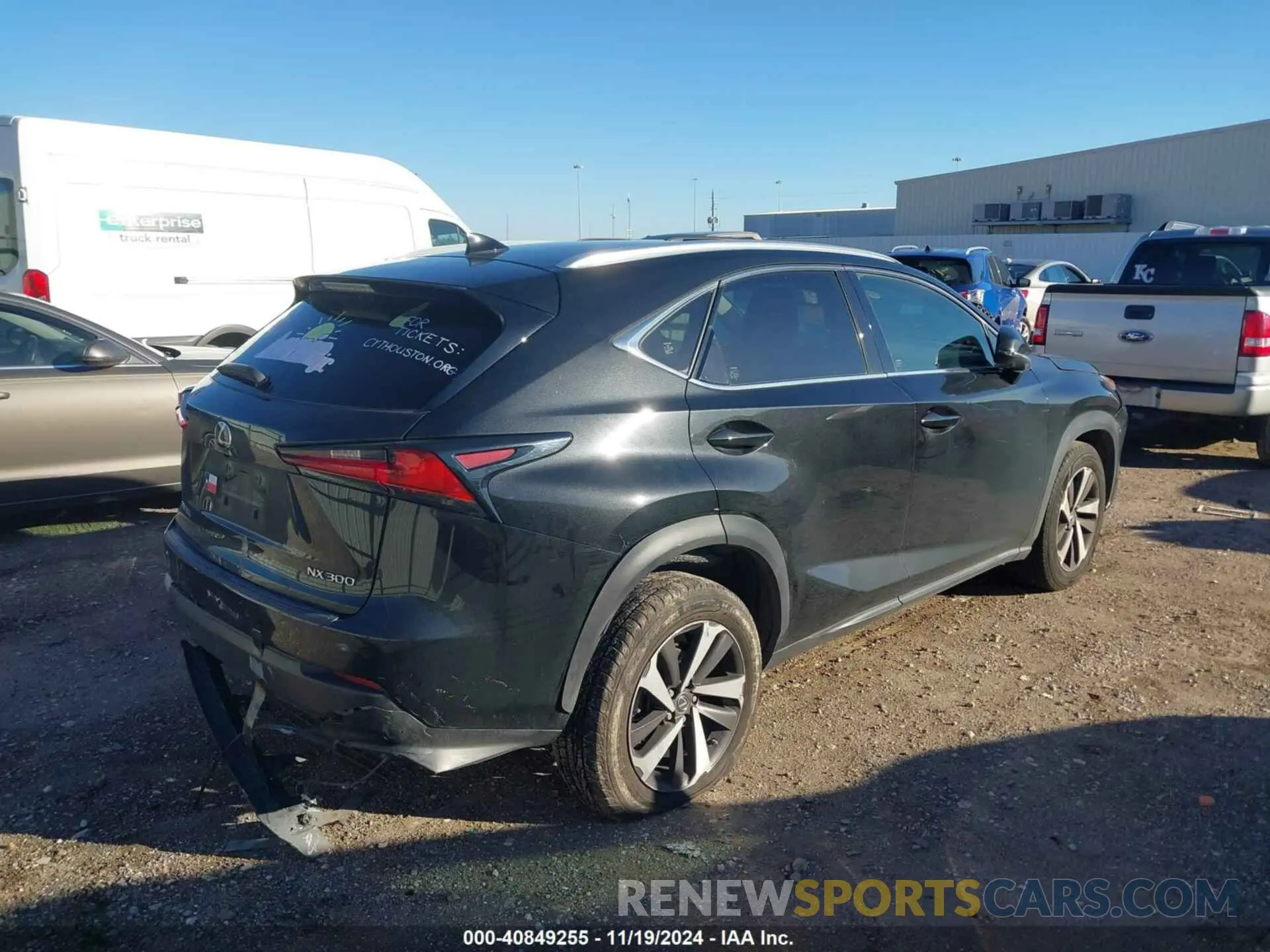 4 Фотография поврежденного автомобиля JTJYARBZ8K2132623 LEXUS NX 300 2019