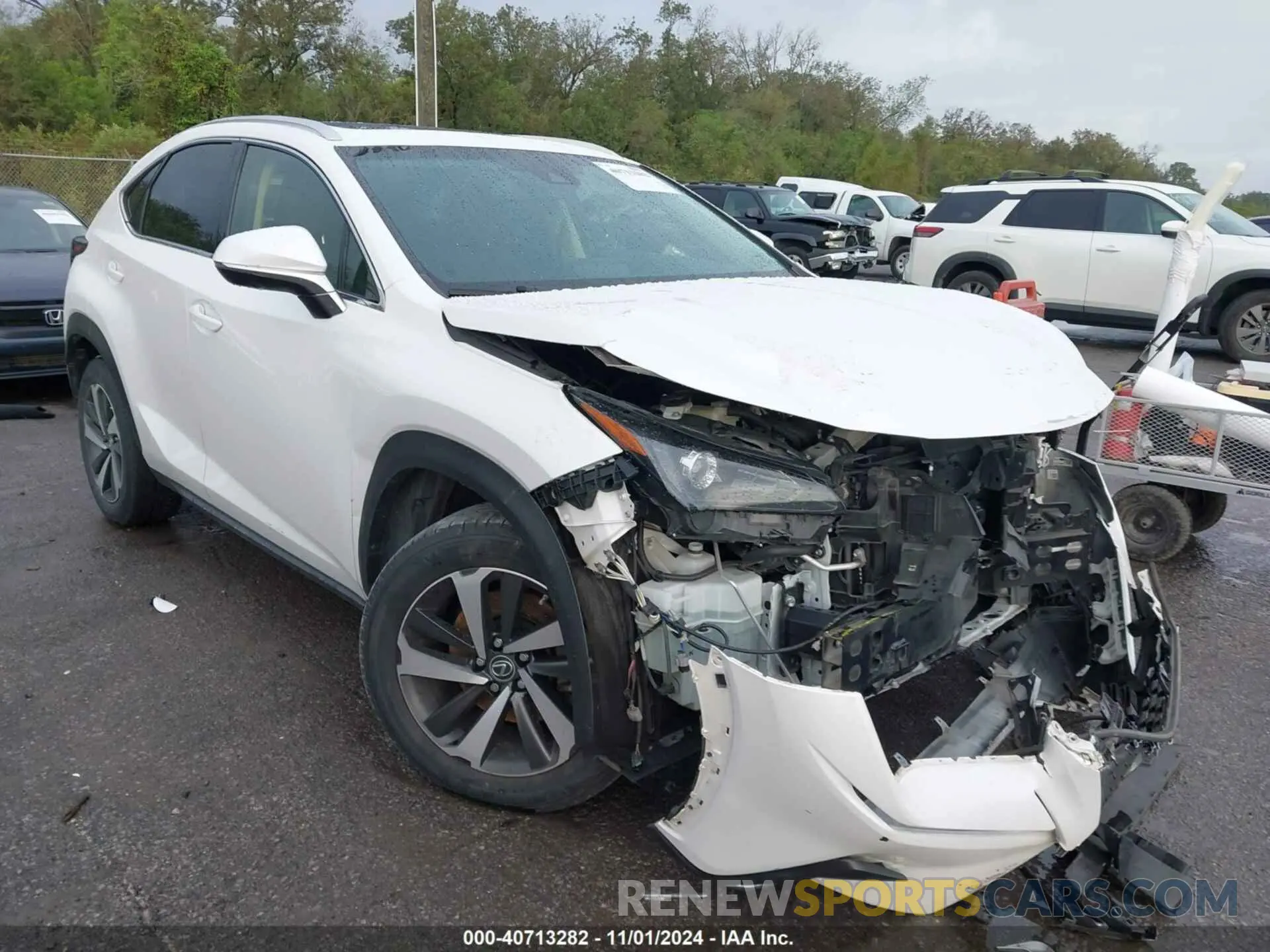1 Photograph of a damaged car JTJYARBZ8K2153052 LEXUS NX 300 2019