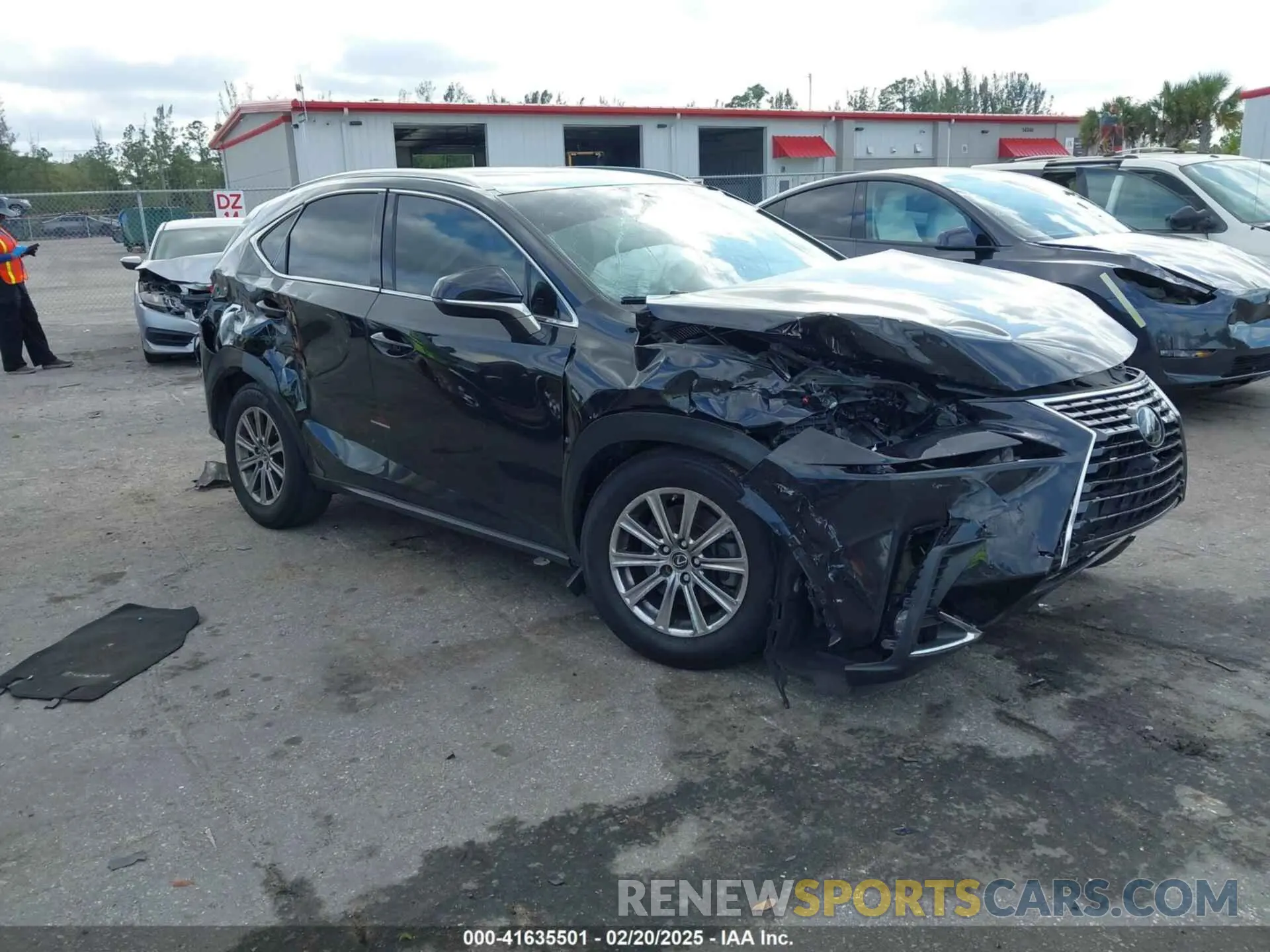 1 Photograph of a damaged car JTJAARBZ8L5015805 LEXUS NX 300 2020