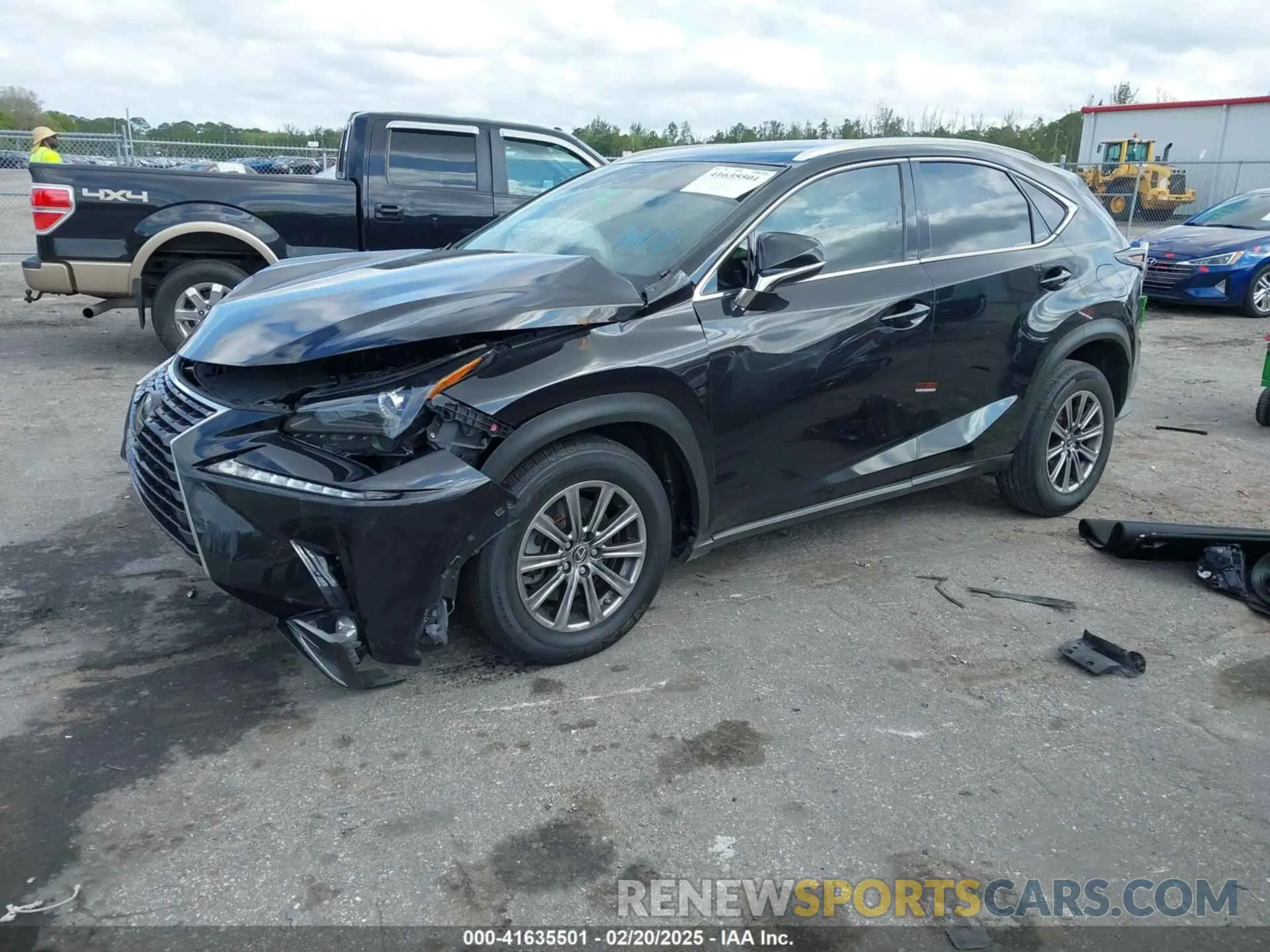 2 Photograph of a damaged car JTJAARBZ8L5015805 LEXUS NX 300 2020