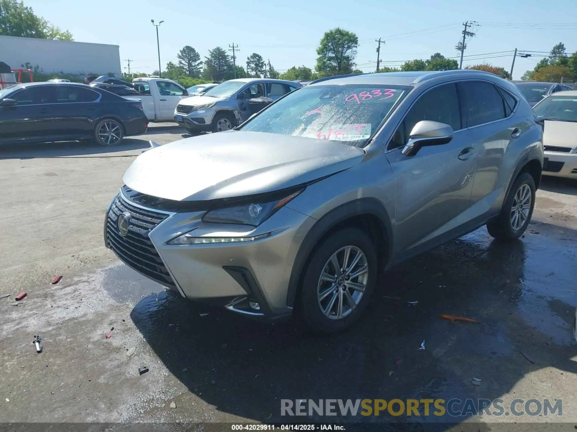 2 Photograph of a damaged car JTJDARBZ9L5009833 LEXUS NX 300 2020