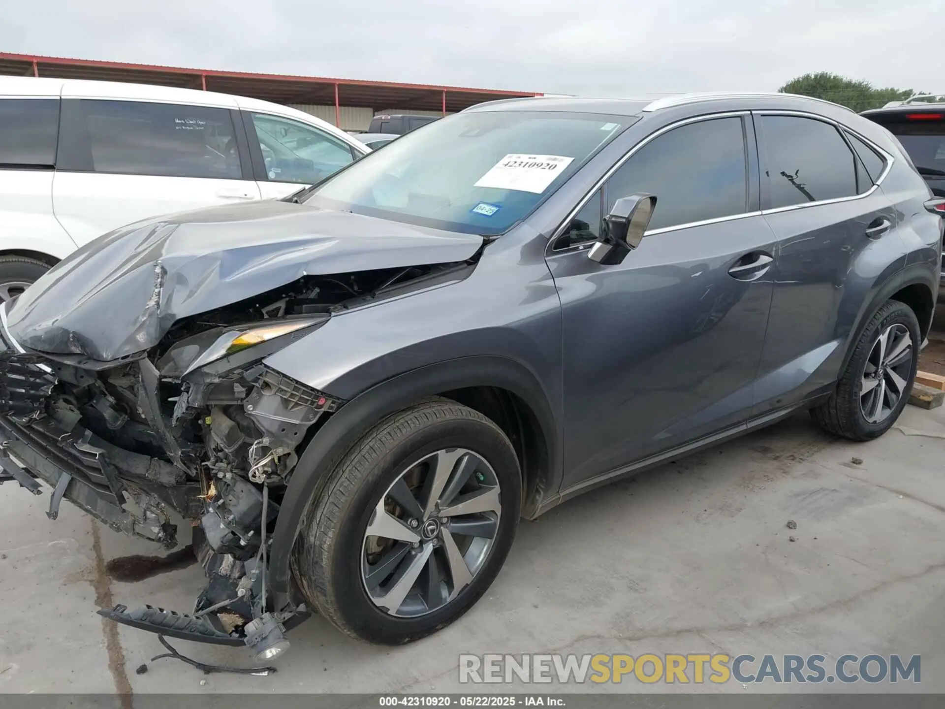 2 Фотография поврежденного автомобиля JTJGARBZ7L2174679 LEXUS NX 300 2020