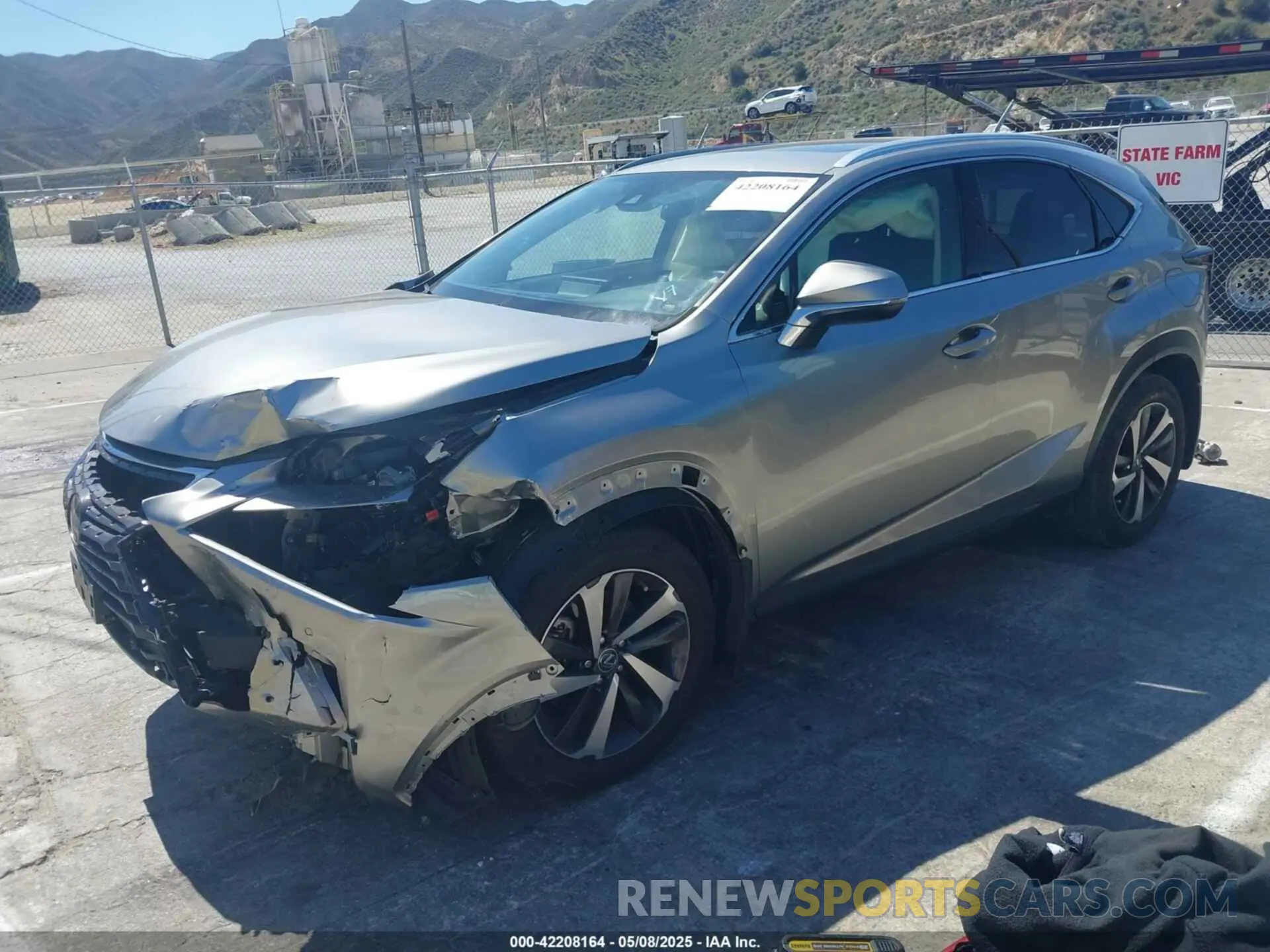 2 Photograph of a damaged car JTJGARBZ7L5005454 LEXUS NX 300 2020