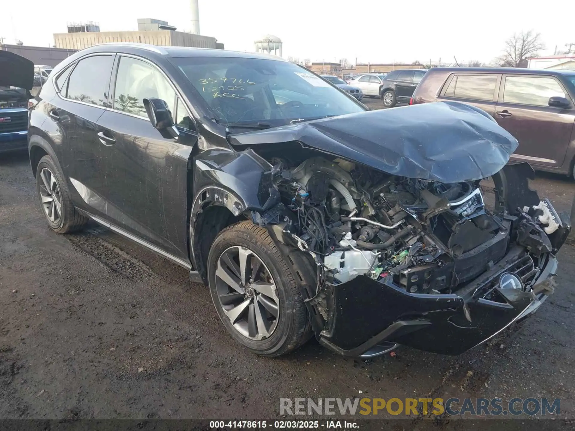1 Photograph of a damaged car JTJGARDZ5L5012027 LEXUS NX 300 2020