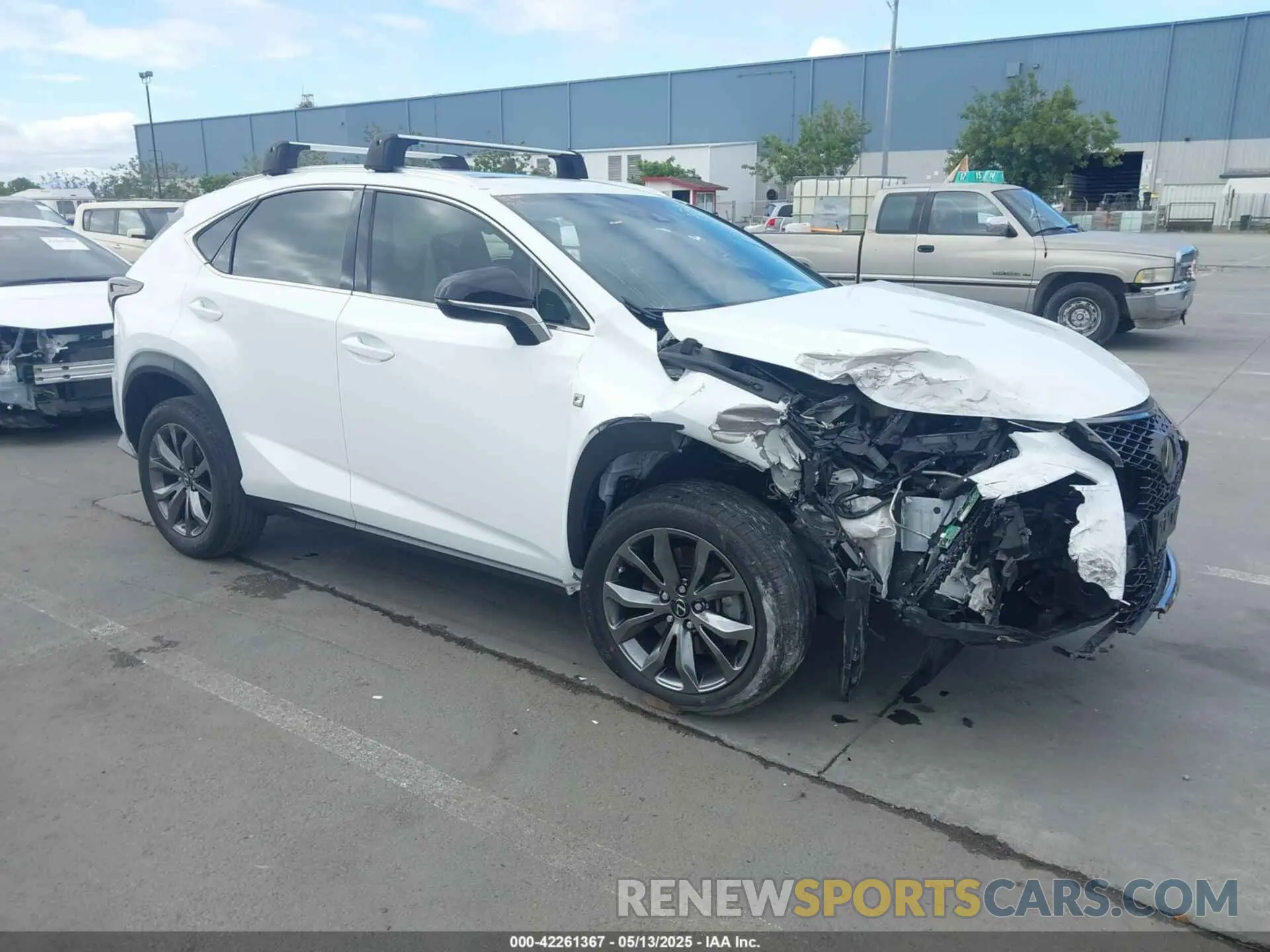 1 Photograph of a damaged car JTJSARBZ0L5014474 LEXUS NX 300 2020