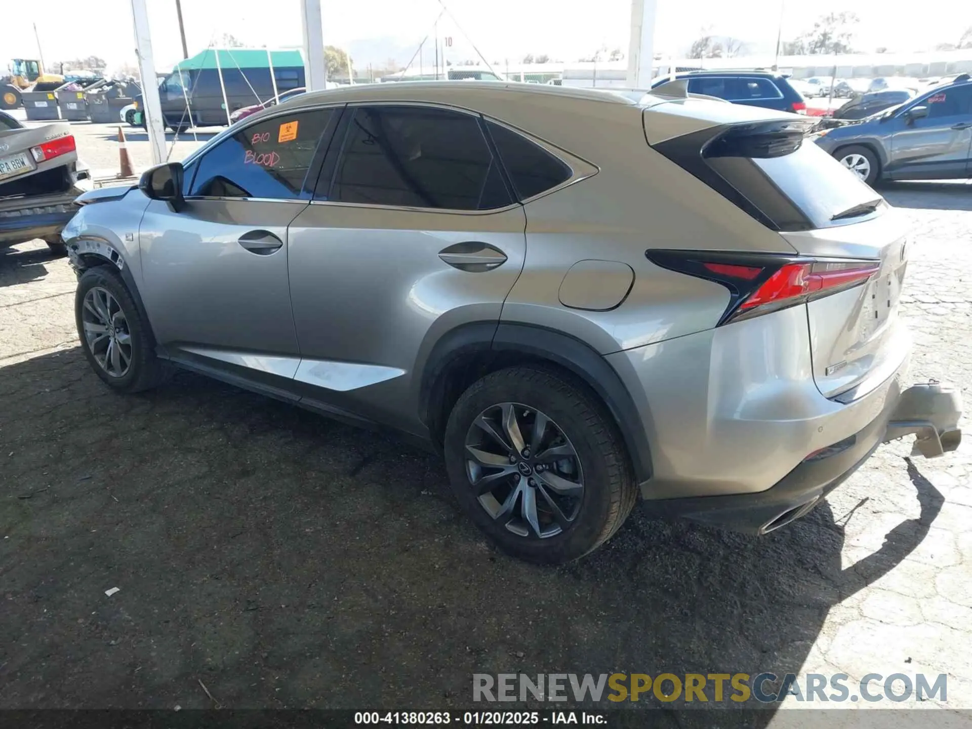 3 Фотография поврежденного автомобиля JTJSARBZ6L2162730 LEXUS NX 300 2020