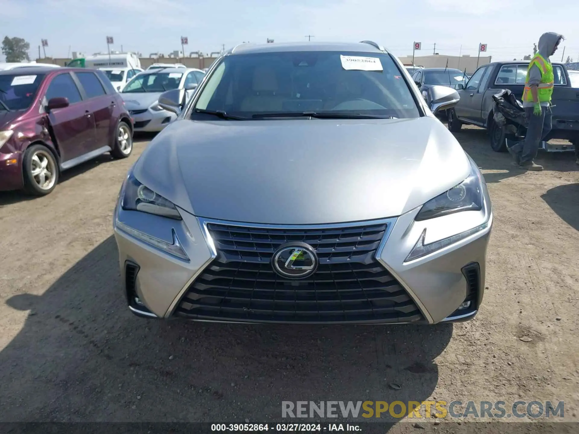 12 Фотография поврежденного автомобиля JTJDARBZ2M2198795 LEXUS NX 300 2021
