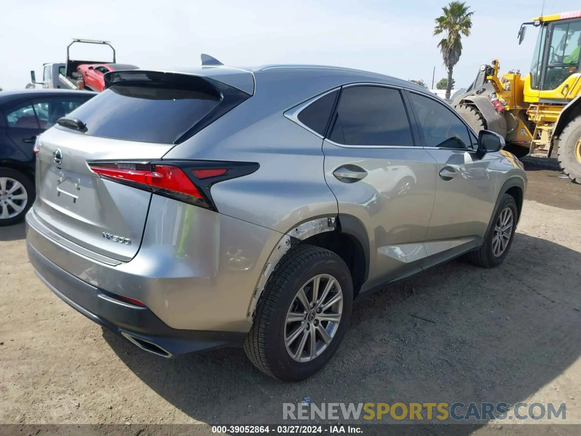 4 Фотография поврежденного автомобиля JTJDARBZ2M2198795 LEXUS NX 300 2021