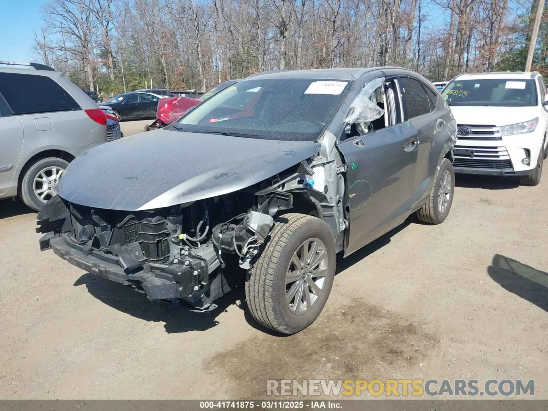 2 Фотография поврежденного автомобиля JTJDARDZ0M2240751 LEXUS NX 300 2021