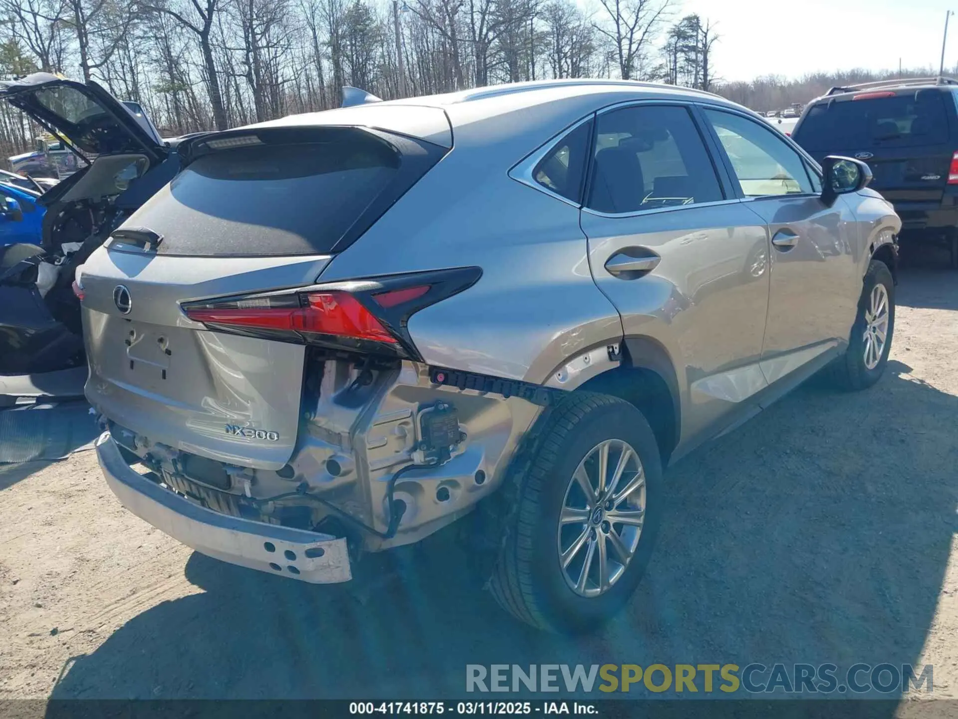 4 Фотография поврежденного автомобиля JTJDARDZ0M2240751 LEXUS NX 300 2021