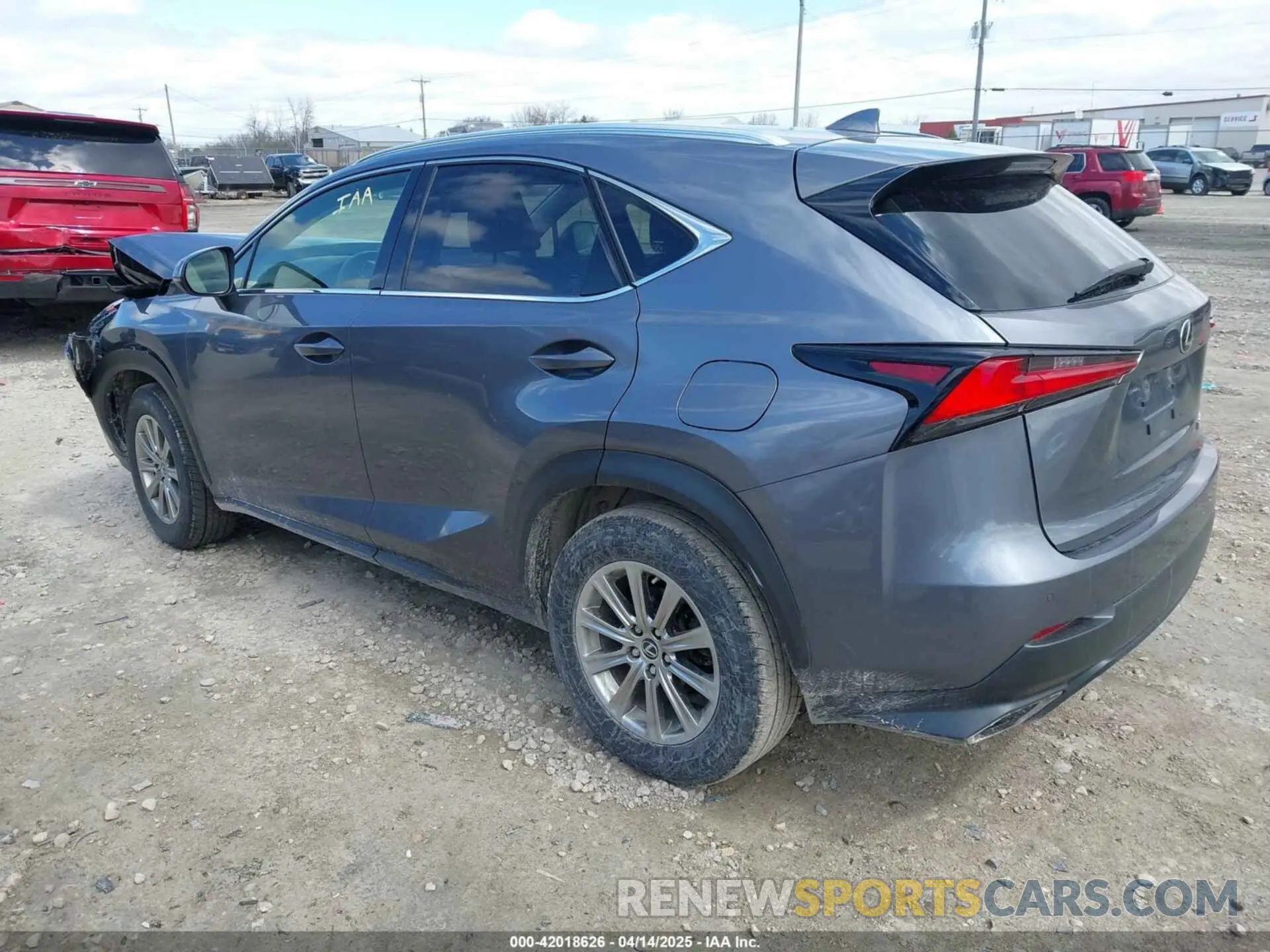 3 Фотография поврежденного автомобиля JTJDARDZ6M2257909 LEXUS NX 300 2021