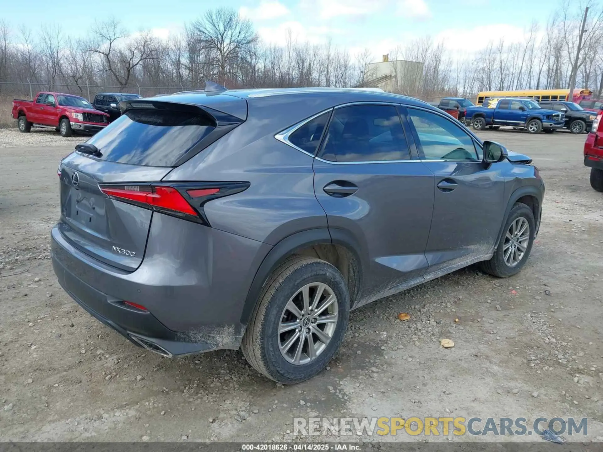 4 Фотография поврежденного автомобиля JTJDARDZ6M2257909 LEXUS NX 300 2021
