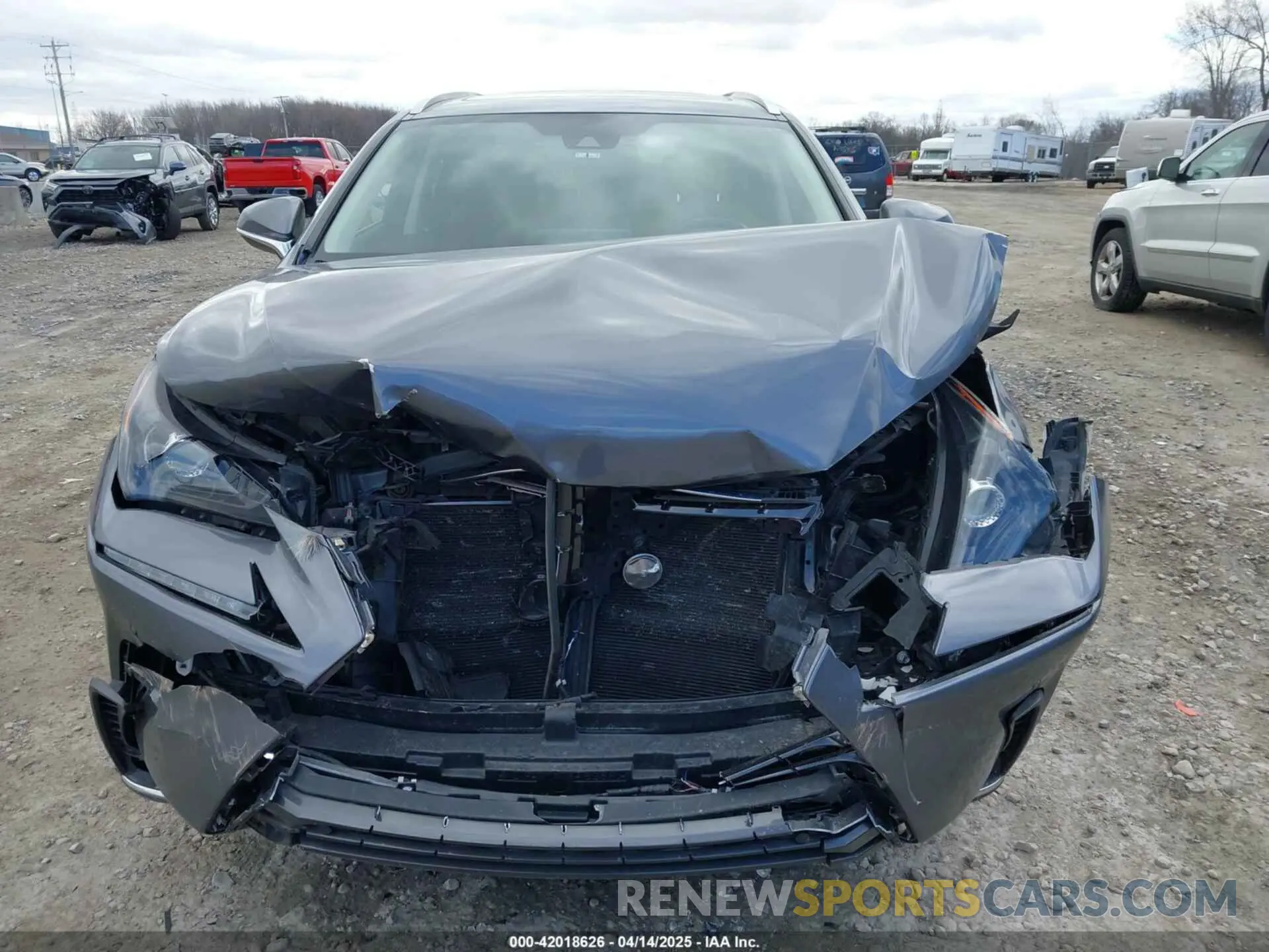 6 Фотография поврежденного автомобиля JTJDARDZ6M2257909 LEXUS NX 300 2021