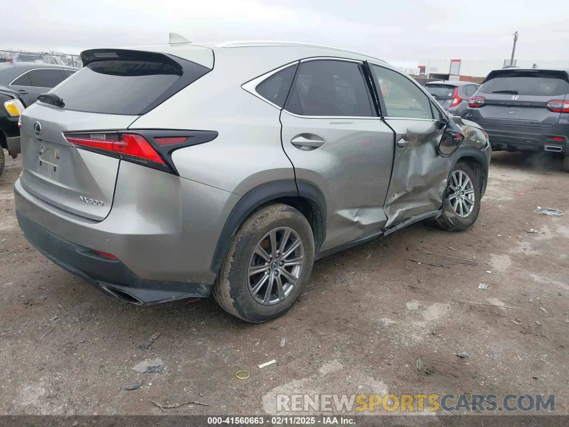 4 Фотография поврежденного автомобиля JTJDARDZXM2244015 LEXUS NX 300 2021