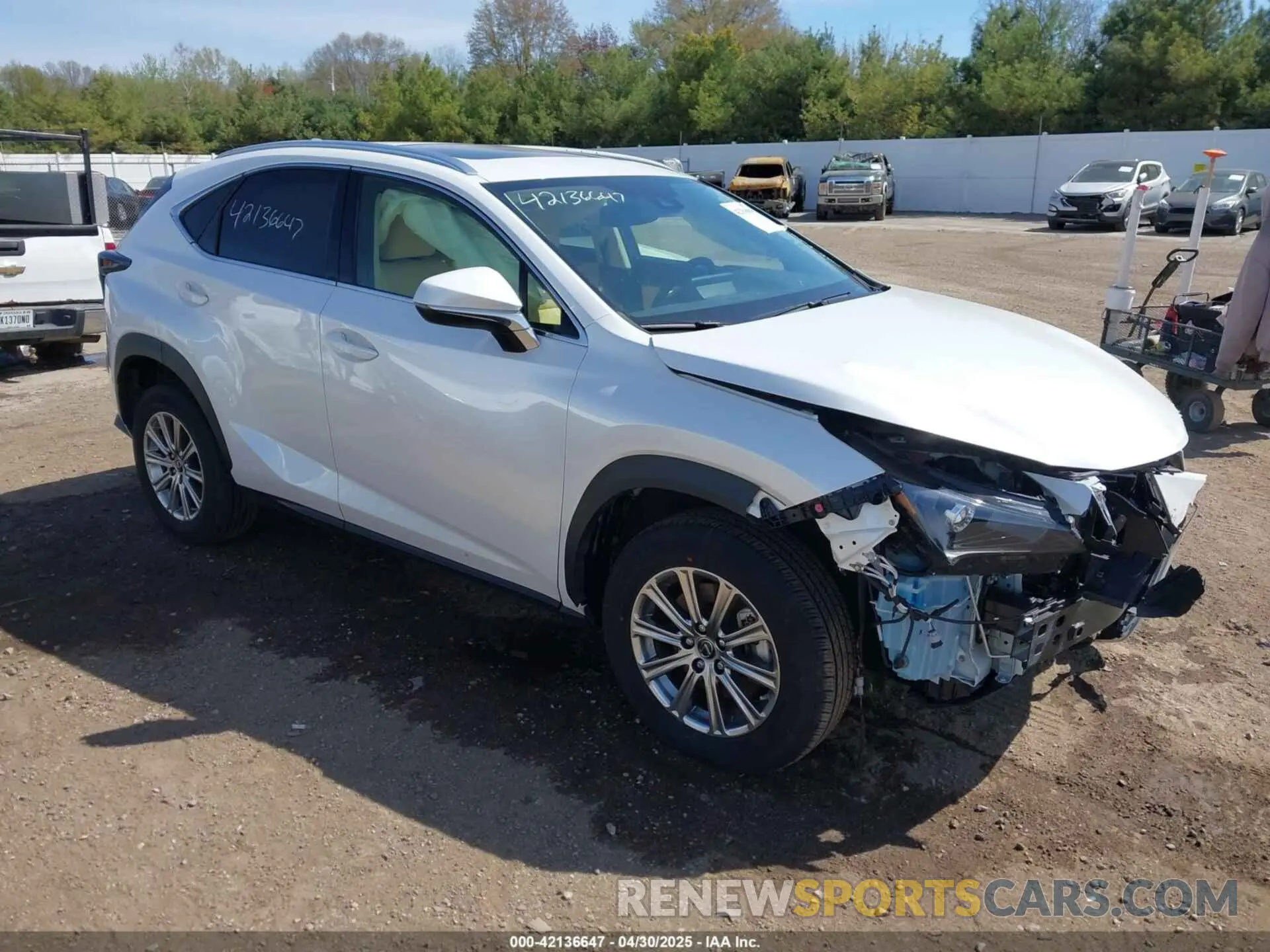 1 Photograph of a damaged car JTJDARDZXM5021147 LEXUS NX 300 2021