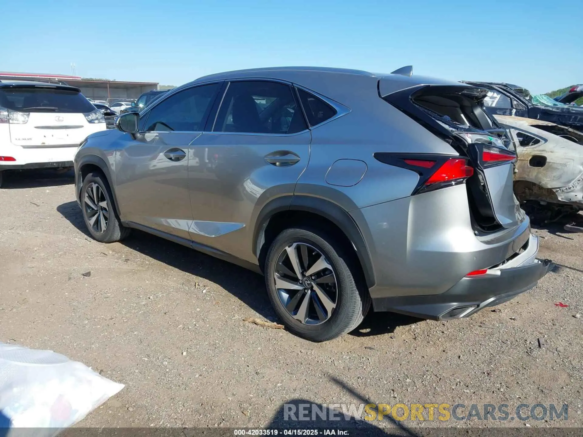 3 Фотография поврежденного автомобиля JTJGARBZ3M2183459 LEXUS NX 300 2021