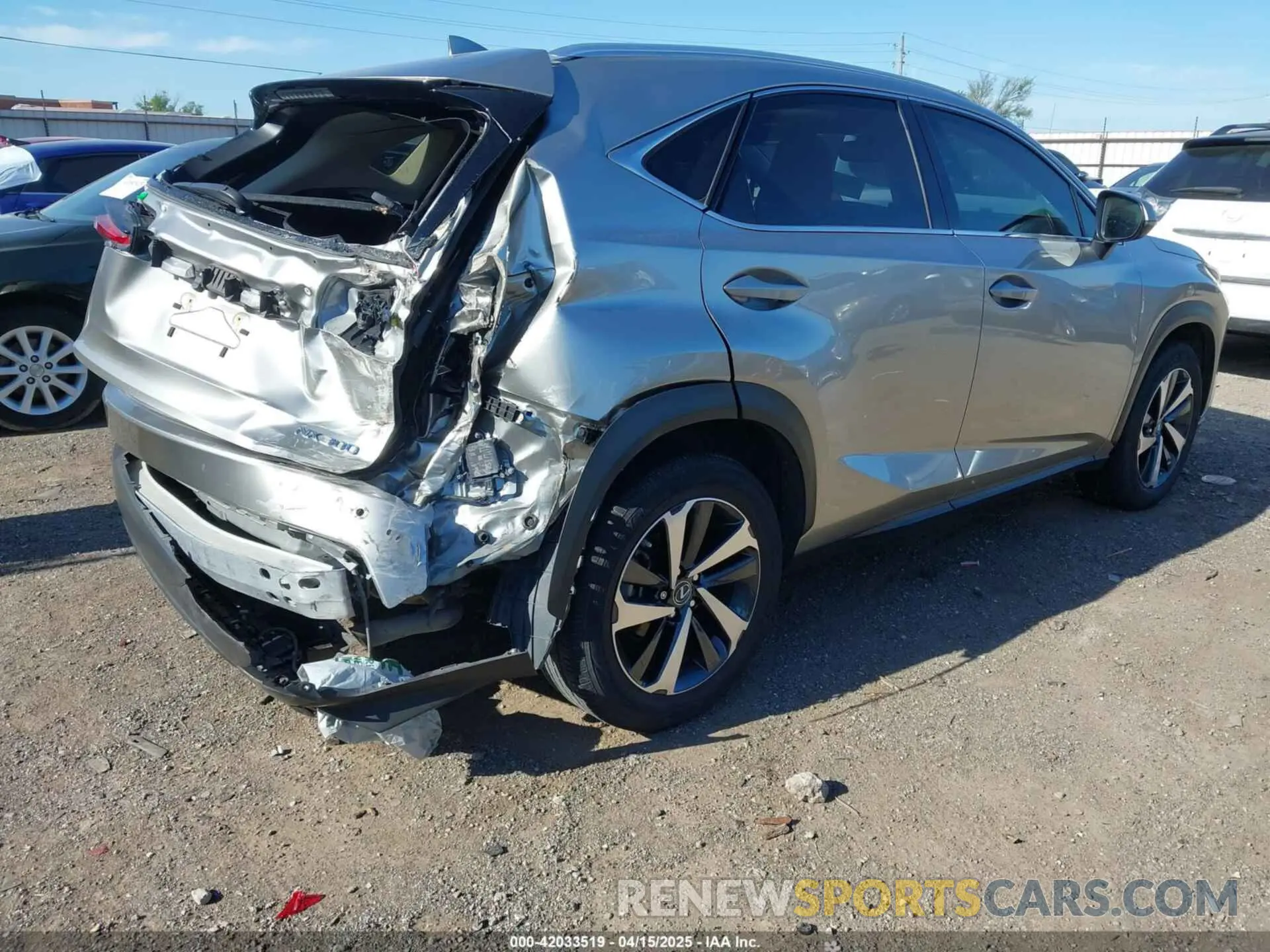 4 Фотография поврежденного автомобиля JTJGARBZ3M2183459 LEXUS NX 300 2021