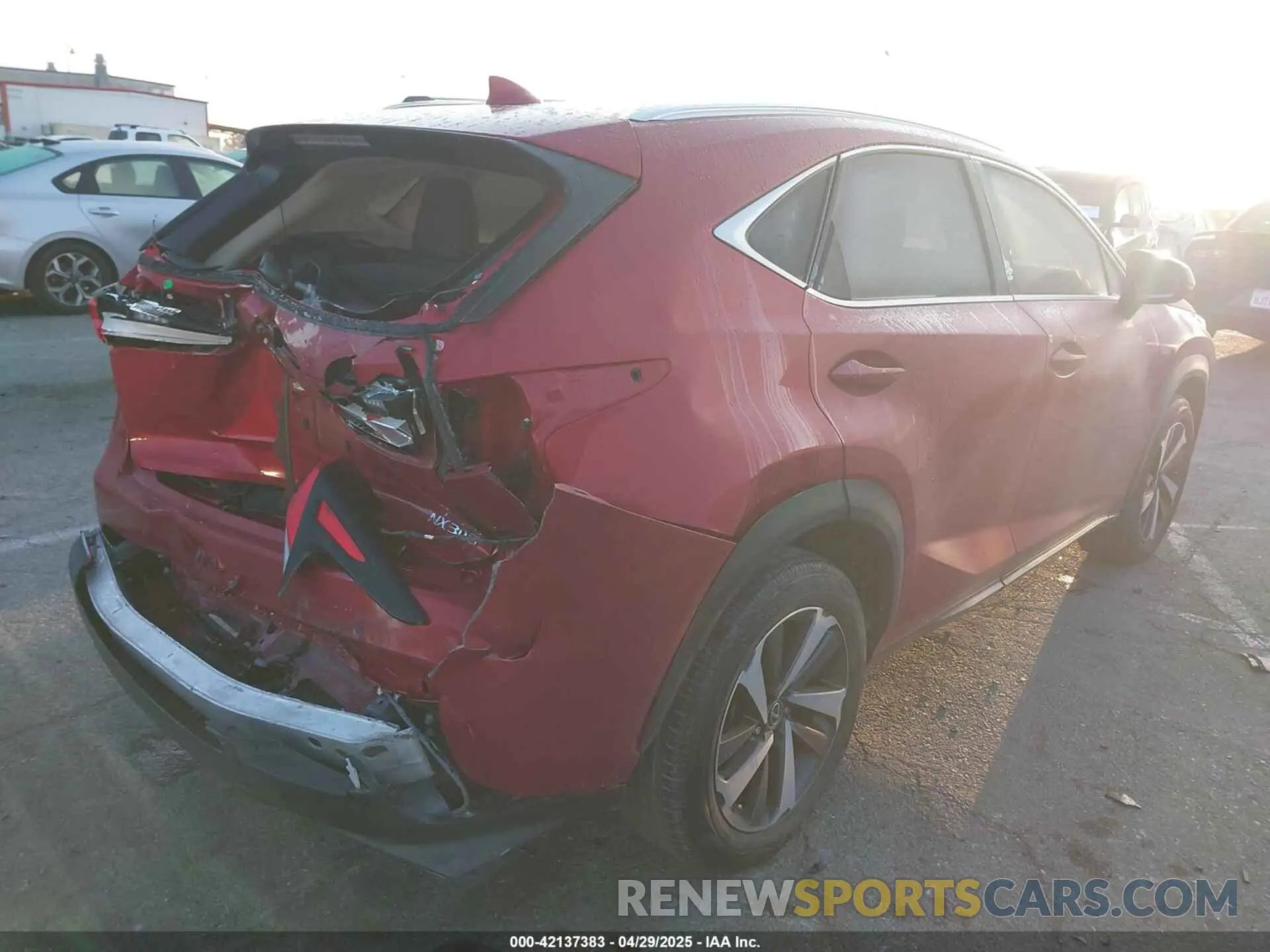4 Фотография поврежденного автомобиля JTJGARBZXM5027773 LEXUS NX 300 2021