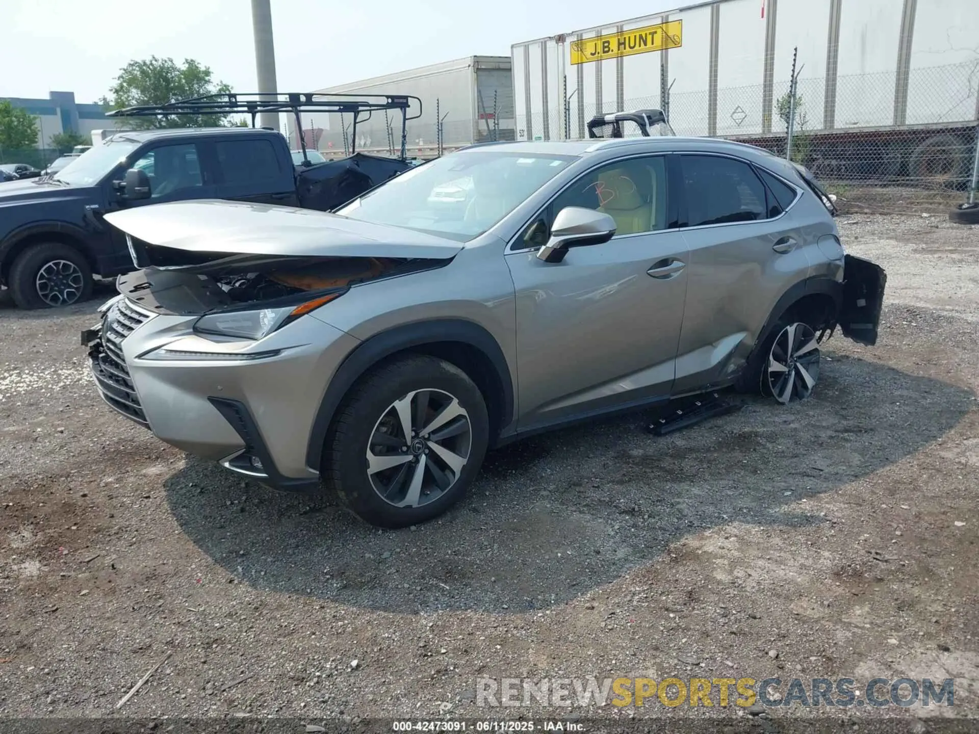 2 Фотография поврежденного автомобиля JTJGARDZ3M2243057 LEXUS NX 300 2021