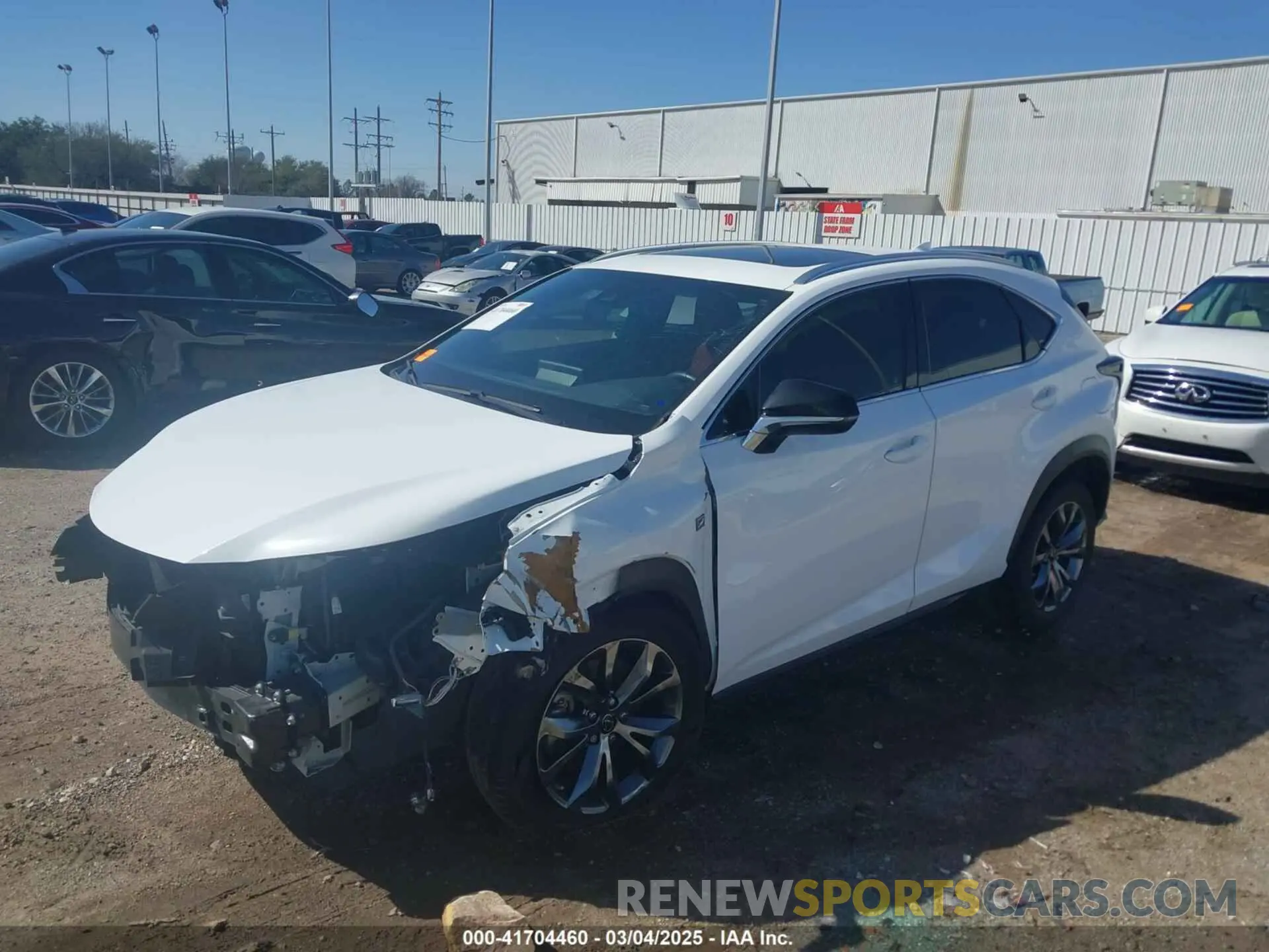 2 Фотография поврежденного автомобиля JTJSARBZ0M2200213 LEXUS NX 300 2021