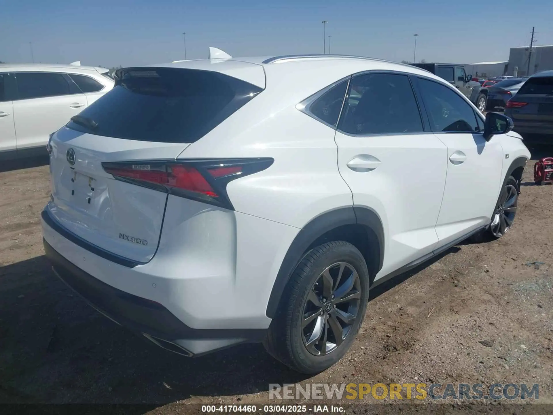 4 Фотография поврежденного автомобиля JTJSARBZ0M2200213 LEXUS NX 300 2021