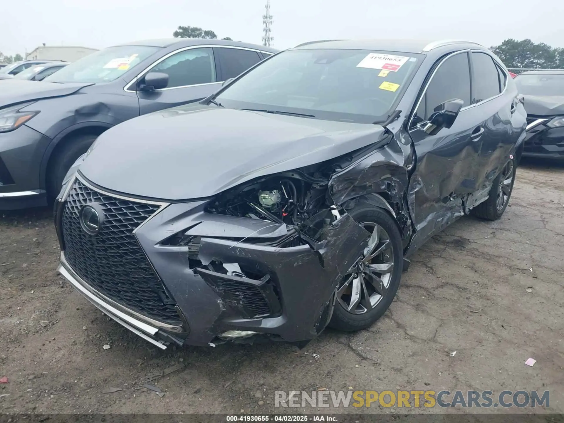 2 Photograph of a damaged car JTJSARBZ3M2192219 LEXUS NX 300 2021