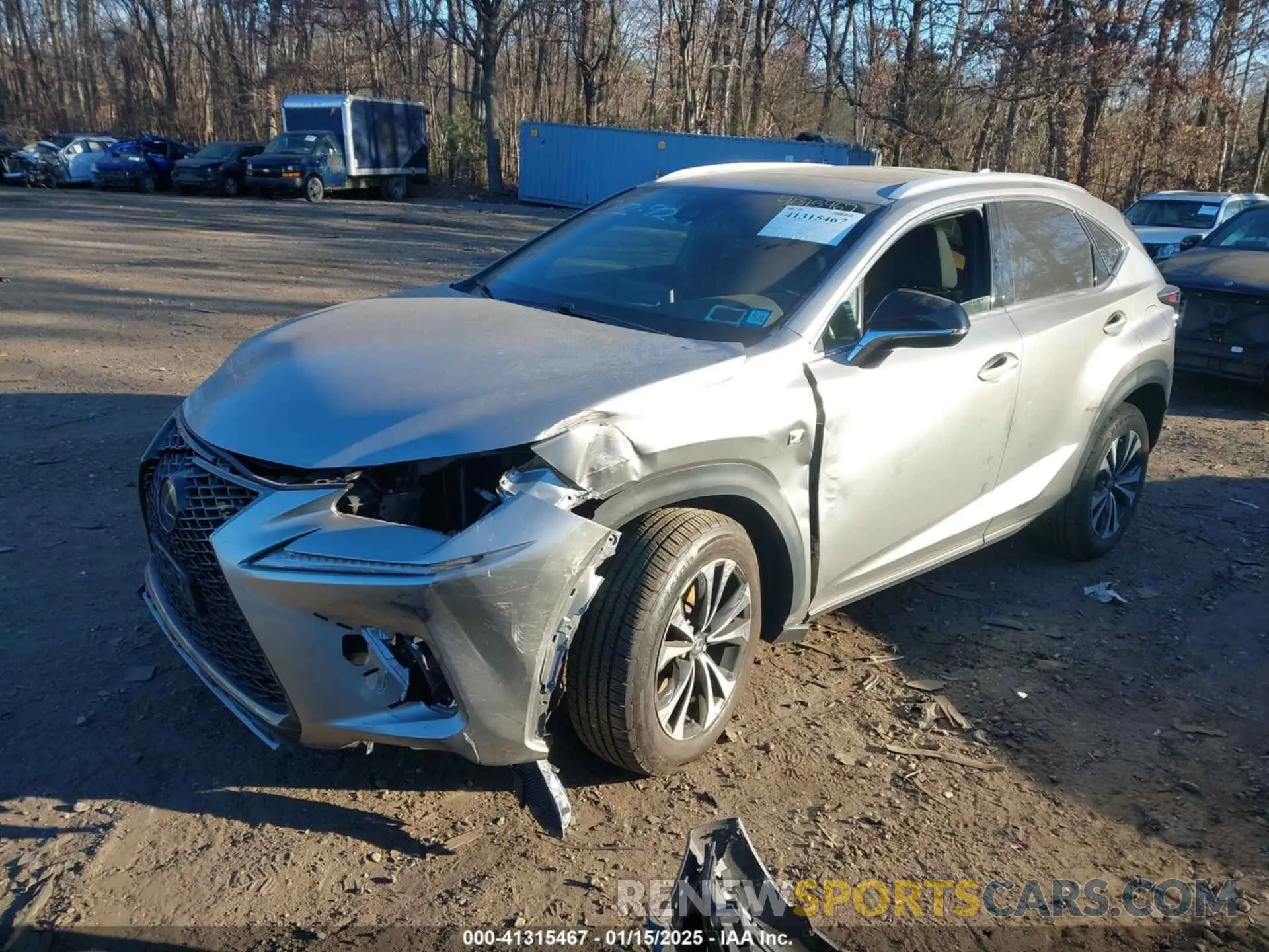 2 Фотография поврежденного автомобиля JTJSARDZ9M2250461 LEXUS NX 300 2021