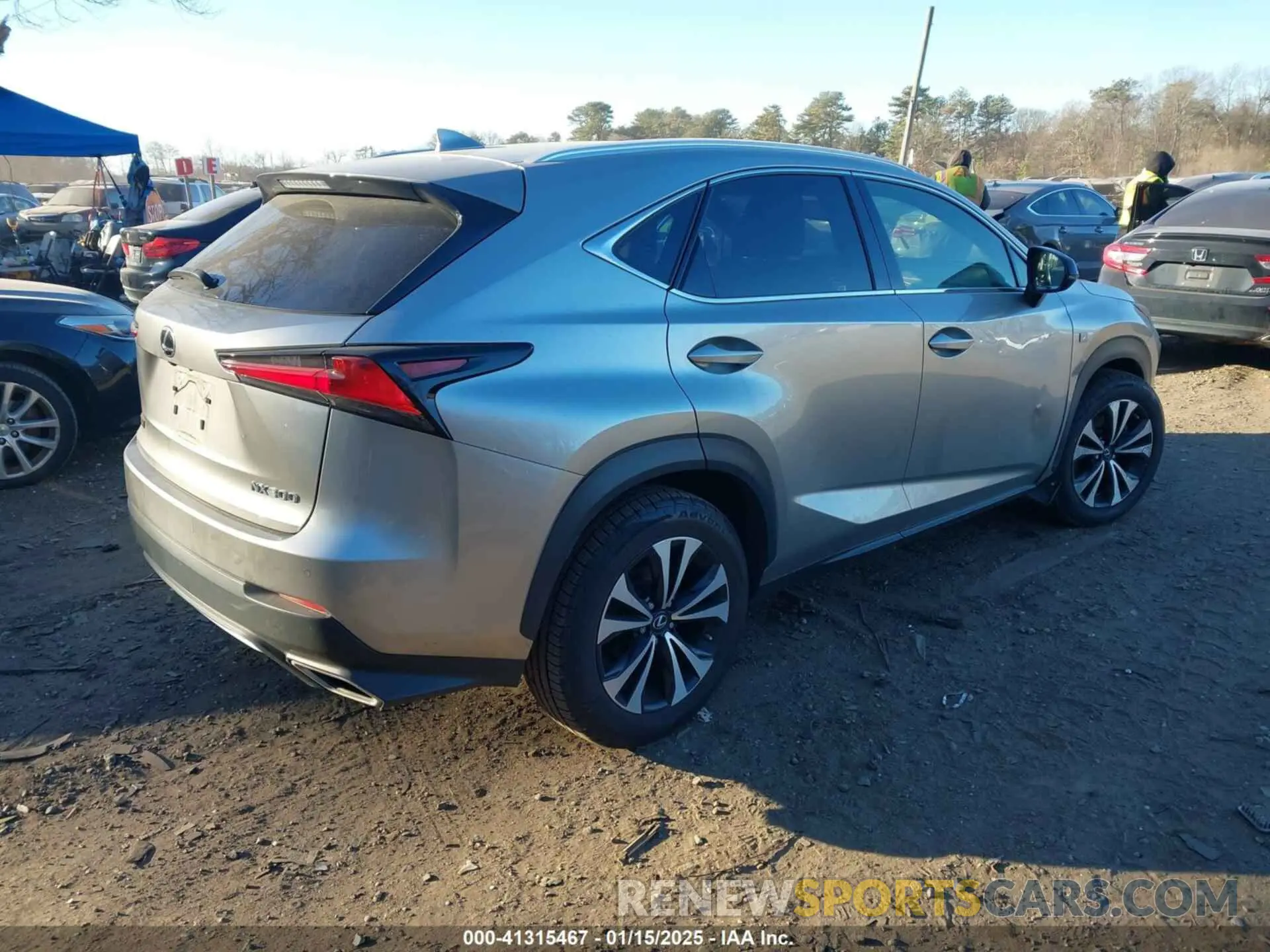 4 Фотография поврежденного автомобиля JTJSARDZ9M2250461 LEXUS NX 300 2021