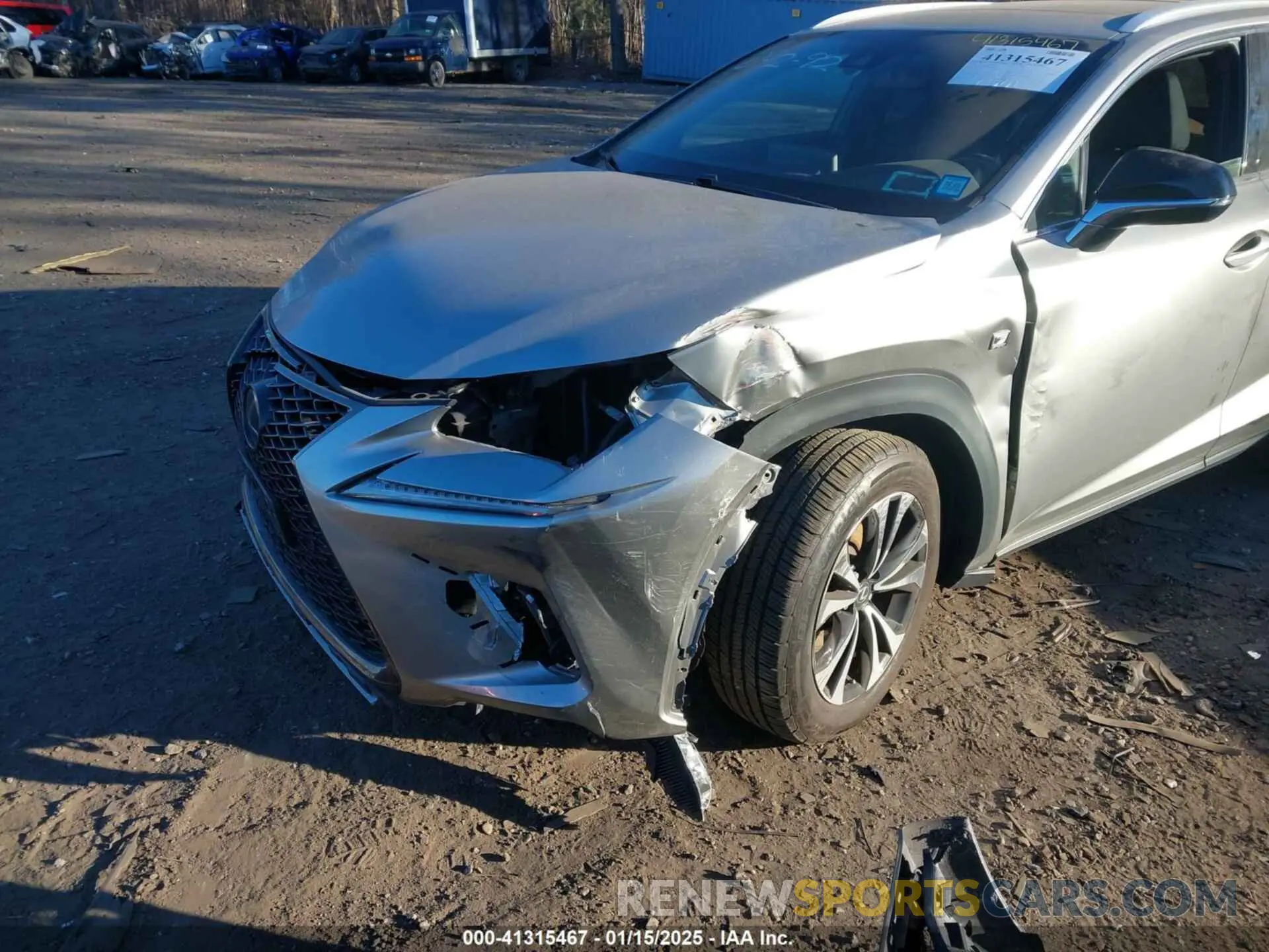6 Фотография поврежденного автомобиля JTJSARDZ9M2250461 LEXUS NX 300 2021