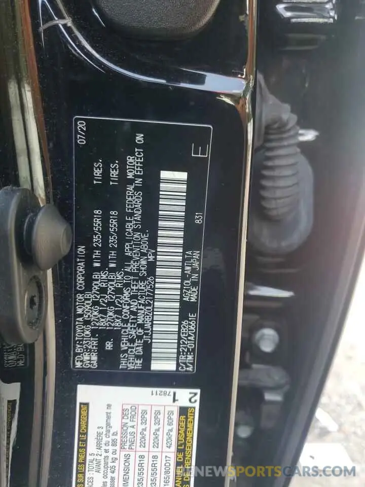 13 Photograph of a damaged car JTJJARBZ0L2177526 LEXUS NX 300 F S 2020