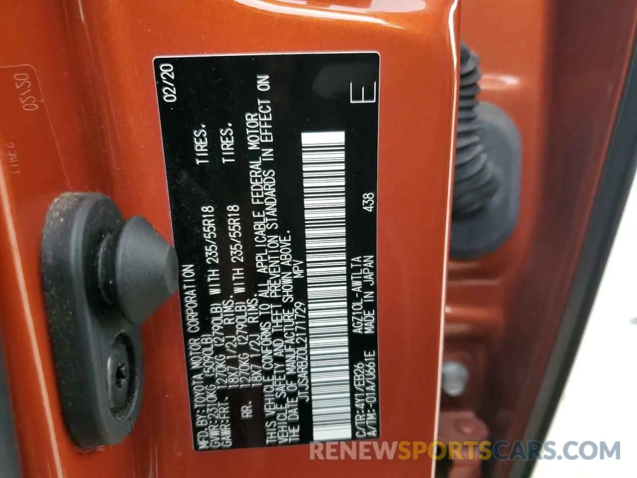 16 Фотография поврежденного автомобиля JTJSARBZ0L2171729 LEXUS NX 300 F S 2020